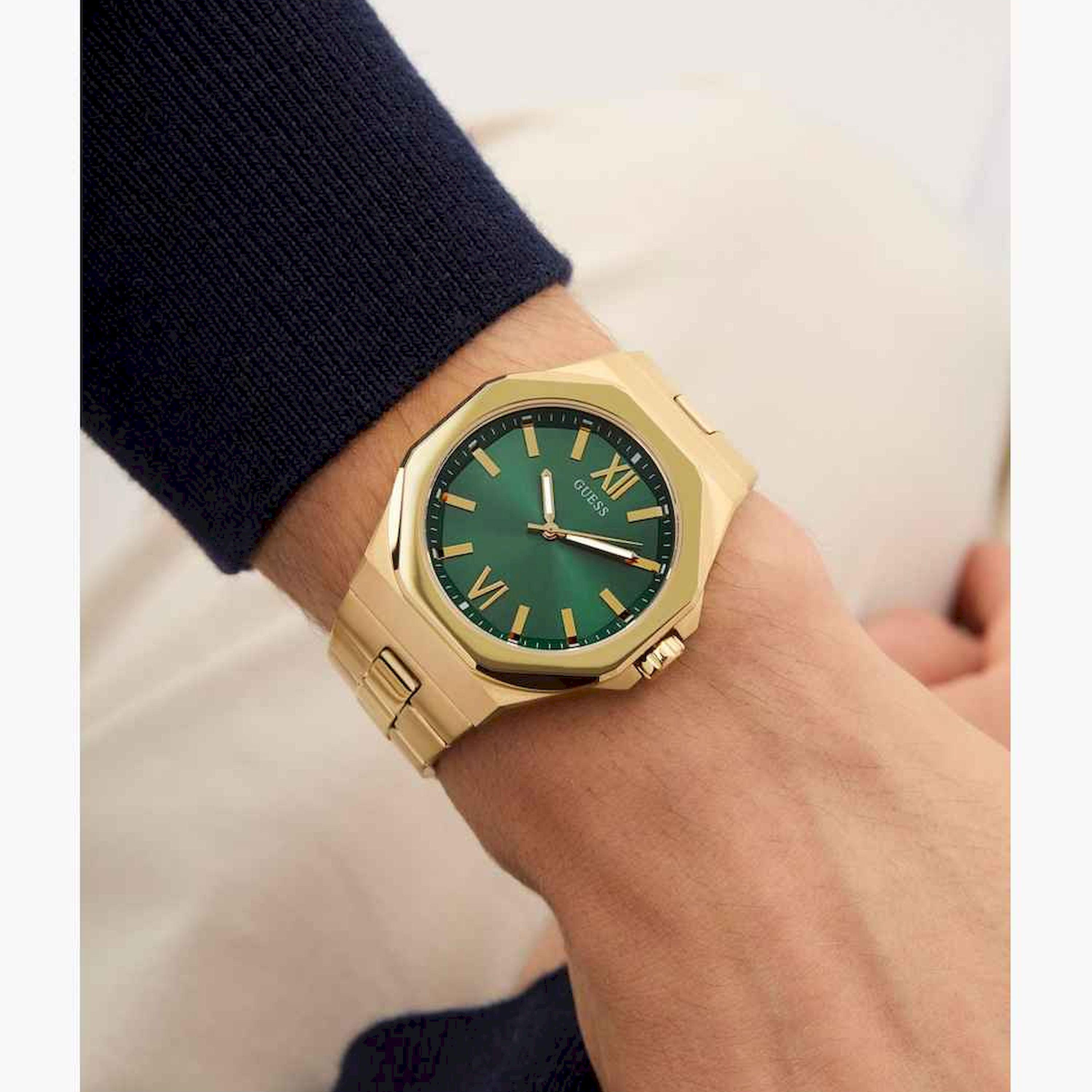 غيس- ساعة تناظرية للرجال سوار ستانلس ستيل 42مم لون ذهبي | GW0849G2-men-watchesandjewellery-watches-image-3