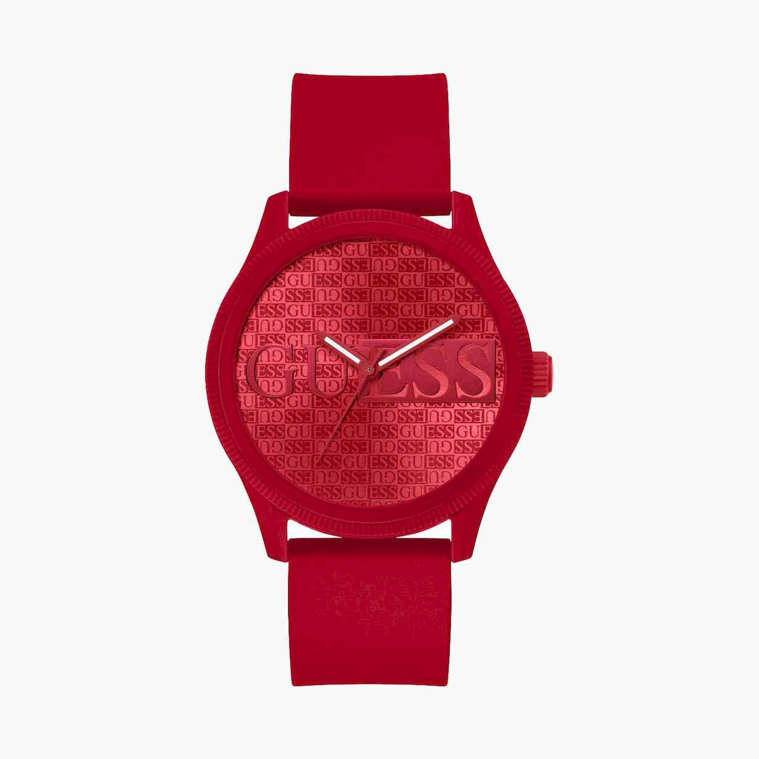 غيس- ساعة تناظرية للرجال سوار سيليكون 45مم لون أحمر | GW0780G2-men-watchesandjewellery-watches-image-1