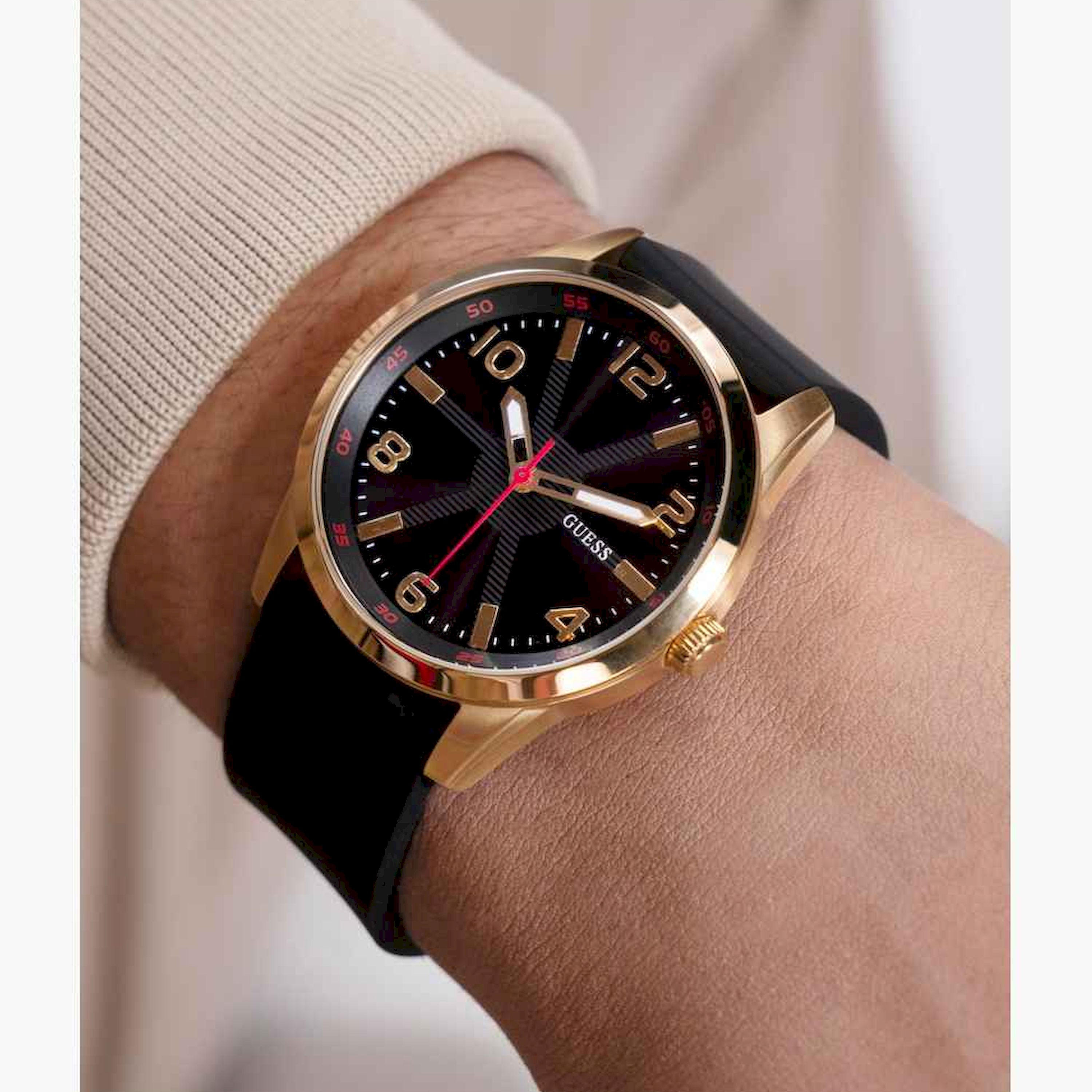 غيس- ساعة تناظرية للرجال سوار ستانلس ستيل 42مم لون أسود | GW0805G2-men-watchesandjewellery-watches-image-3