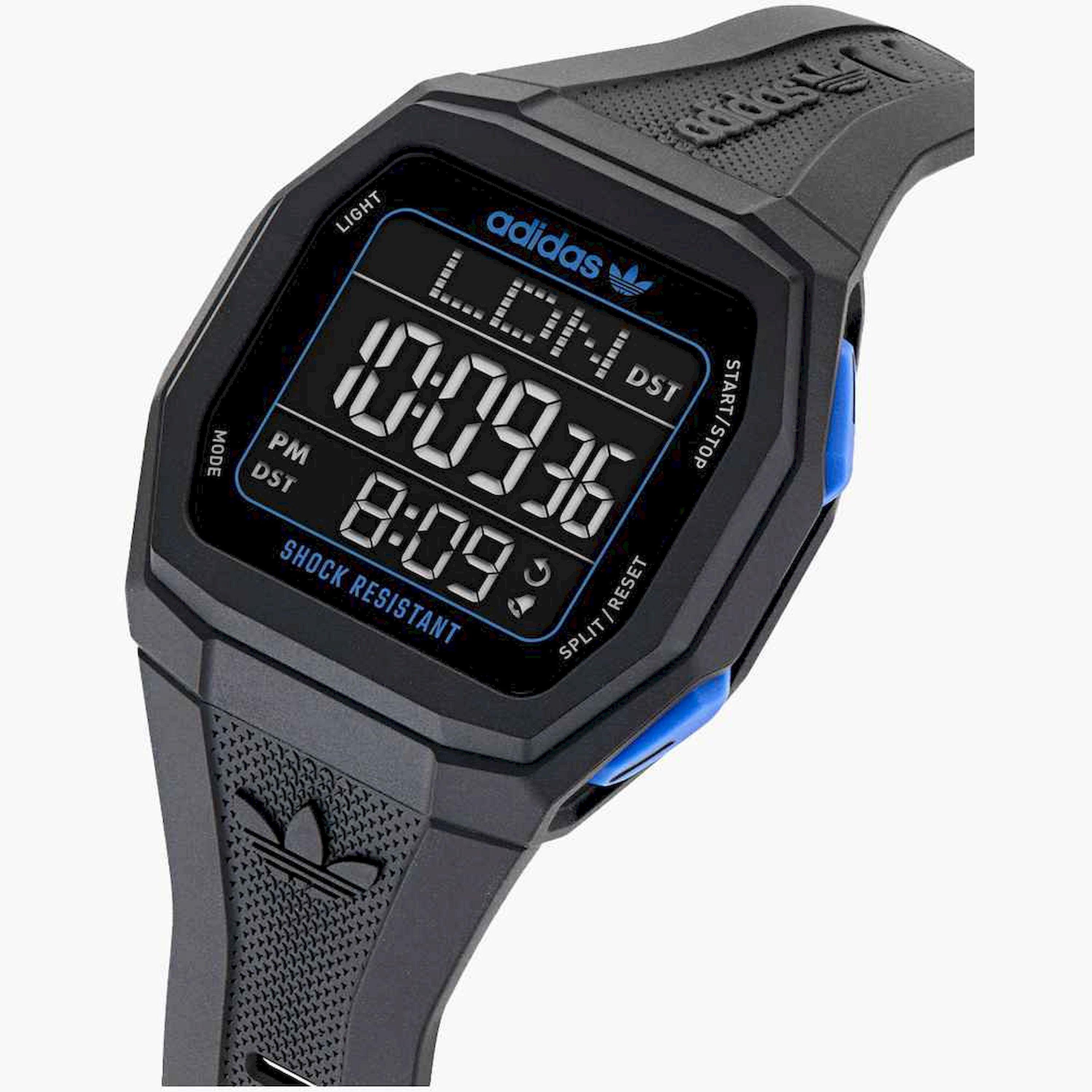 Adidas Black Digital Plastic Strap Watch | AOST24564-men-watchesandjewellery-watches-image-4