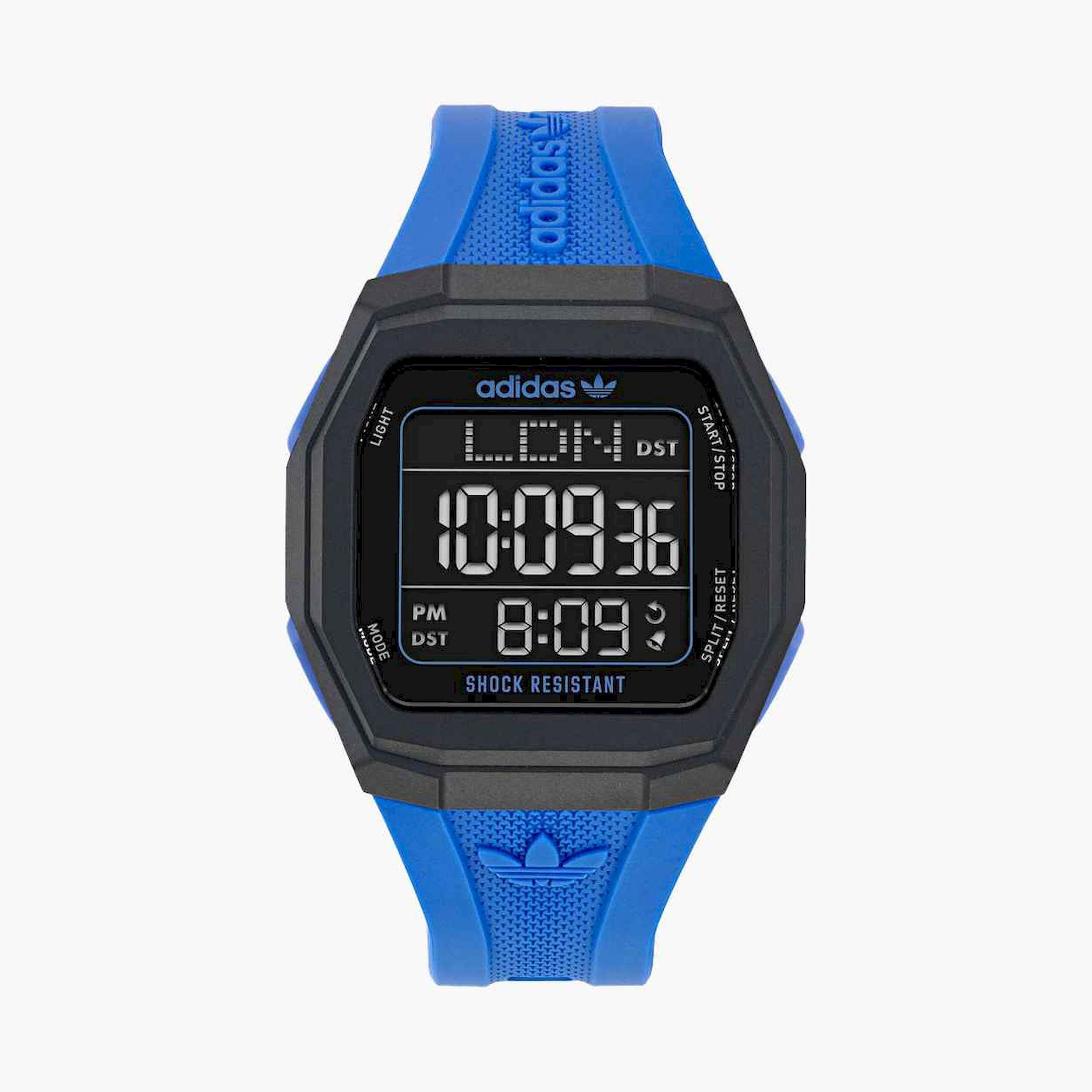 أديداس- ساعة رقمية سوار بلاستيكي لون أزرق | AOST24565-men-watchesandjewellery-watches-image-1