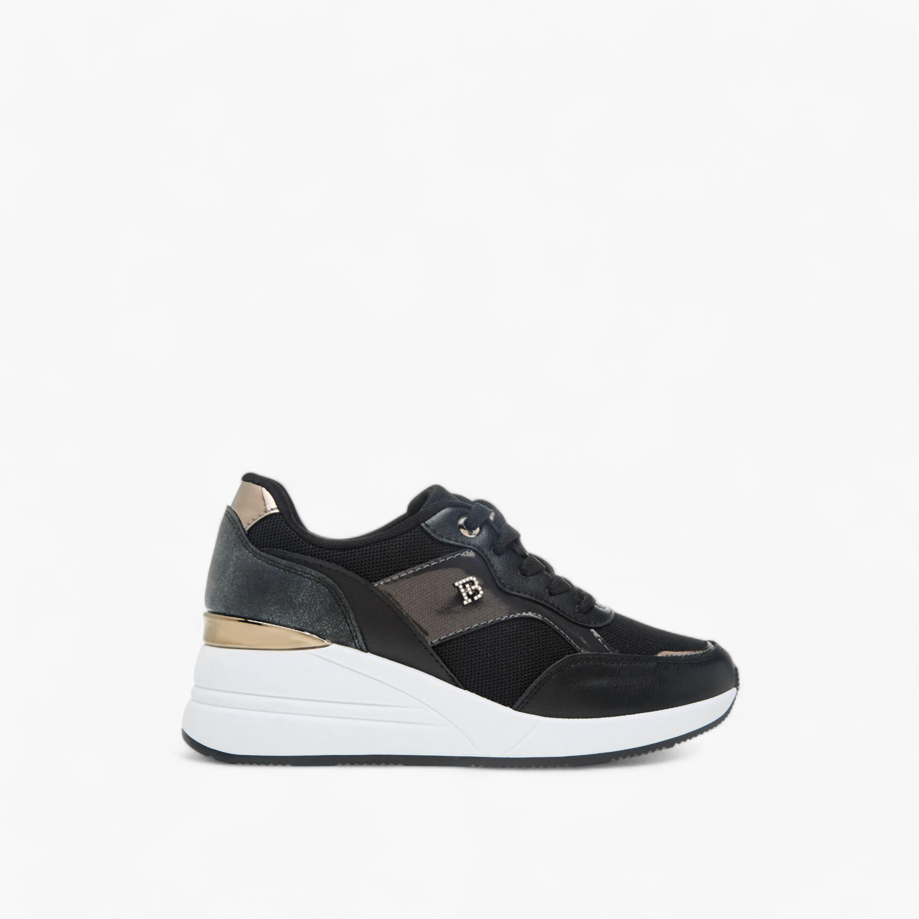 Flora Bella Panelled Sneakers with Lace-Up Closure-women-shoes-sneakers-image-3