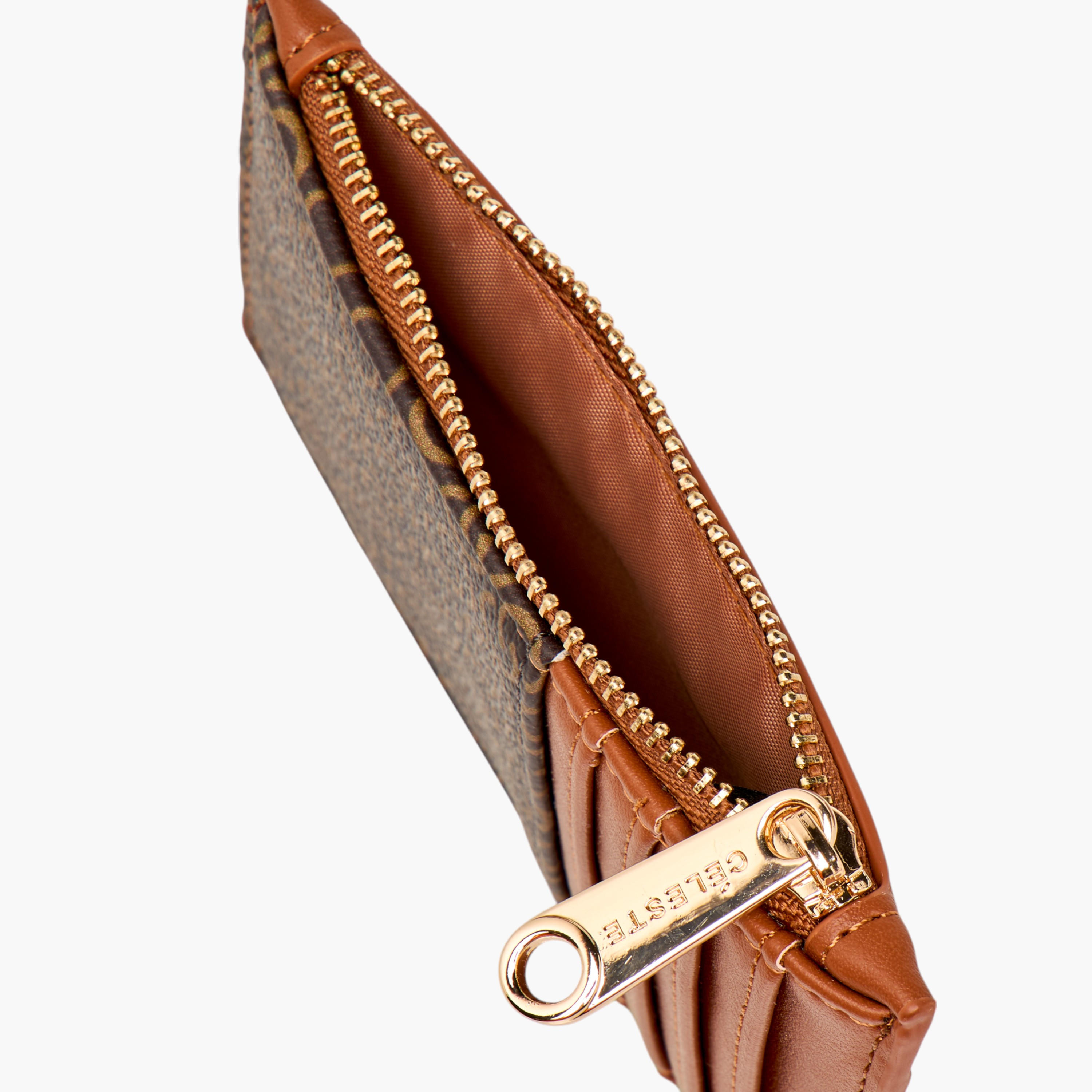 Celeste Monogram Print Card Holder with Zip Closure-women-bagsandwallets-wallets-image-4