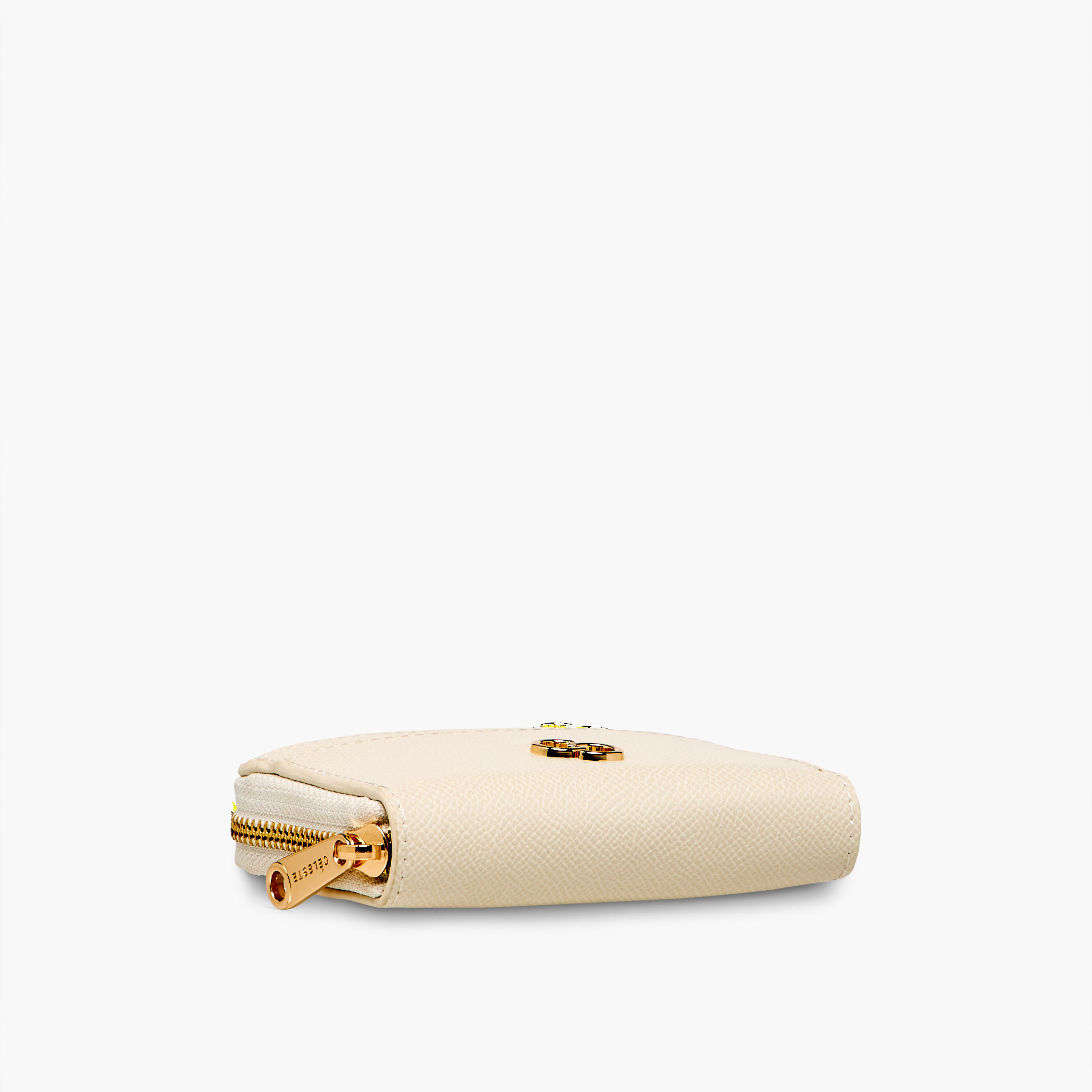 Celeste Textured Wallet with Metal Accent and Zip Closure-women-bagsandwallets-wallets-image-4