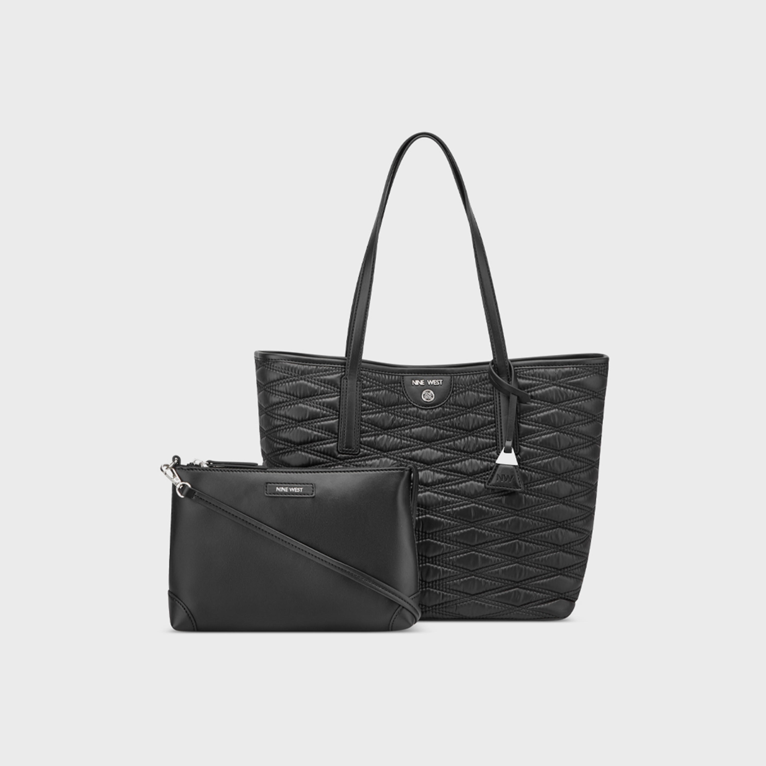 حقيبة حمل مبطنة بمقبض مزدوج من ناين ويست مع إغلاق مغناطيسي-women-bagsandwallets-handbags-image-1