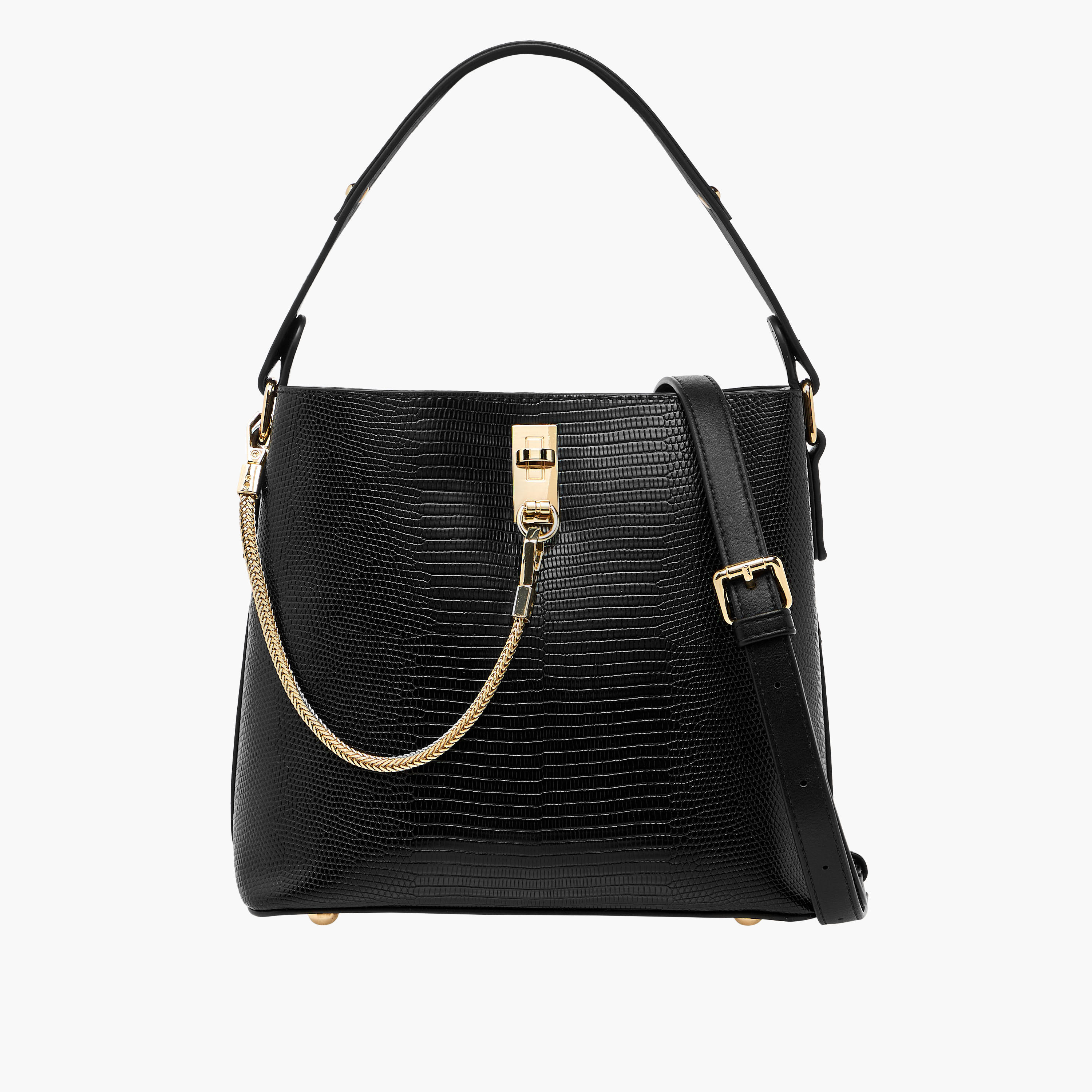 شنطة كتف بارزة الملمس بسحّاب من سيليست-women-bagsandwallets-handbags-image-1