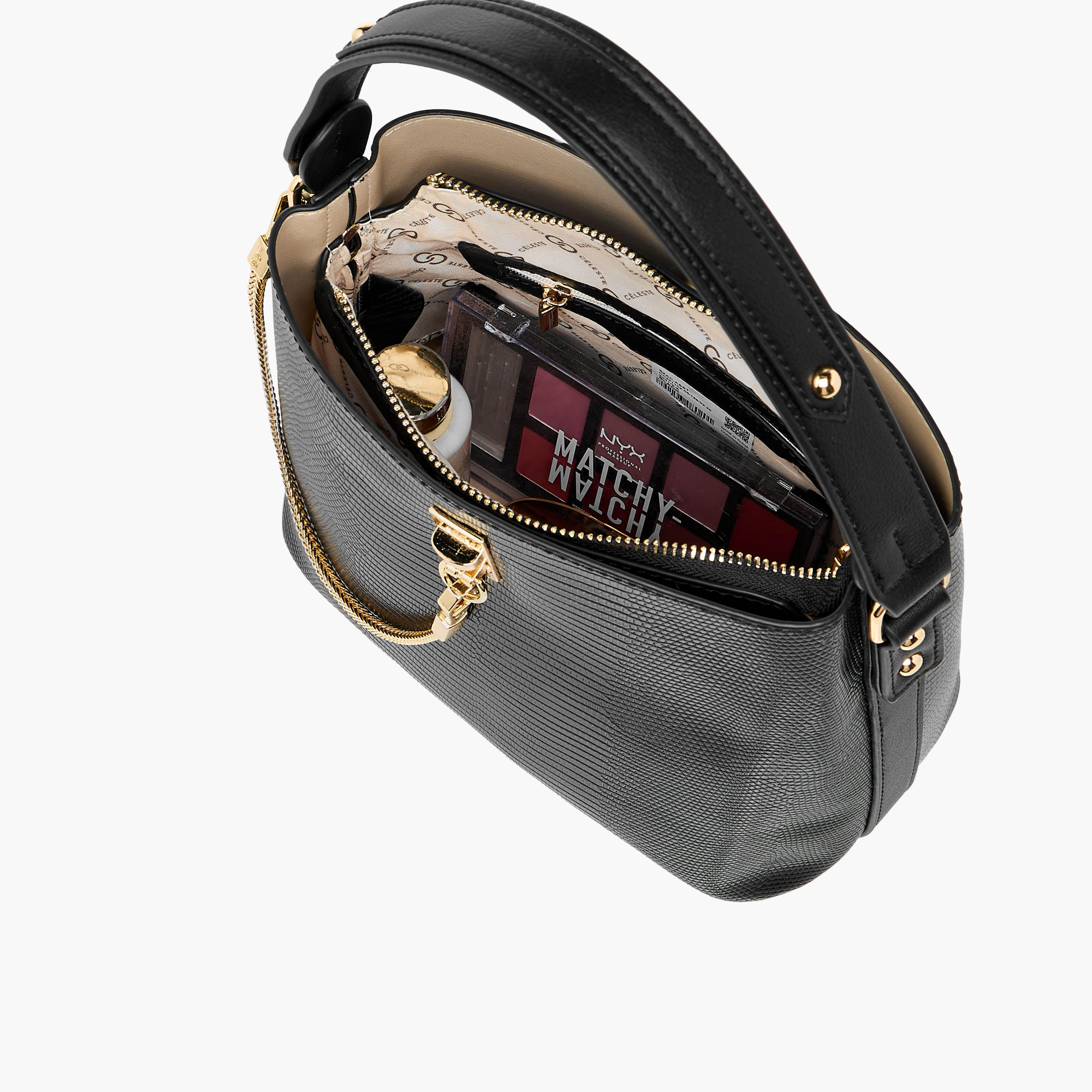 شنطة كتف بارزة الملمس بسحّاب من سيليست-women-bagsandwallets-handbags-image-9