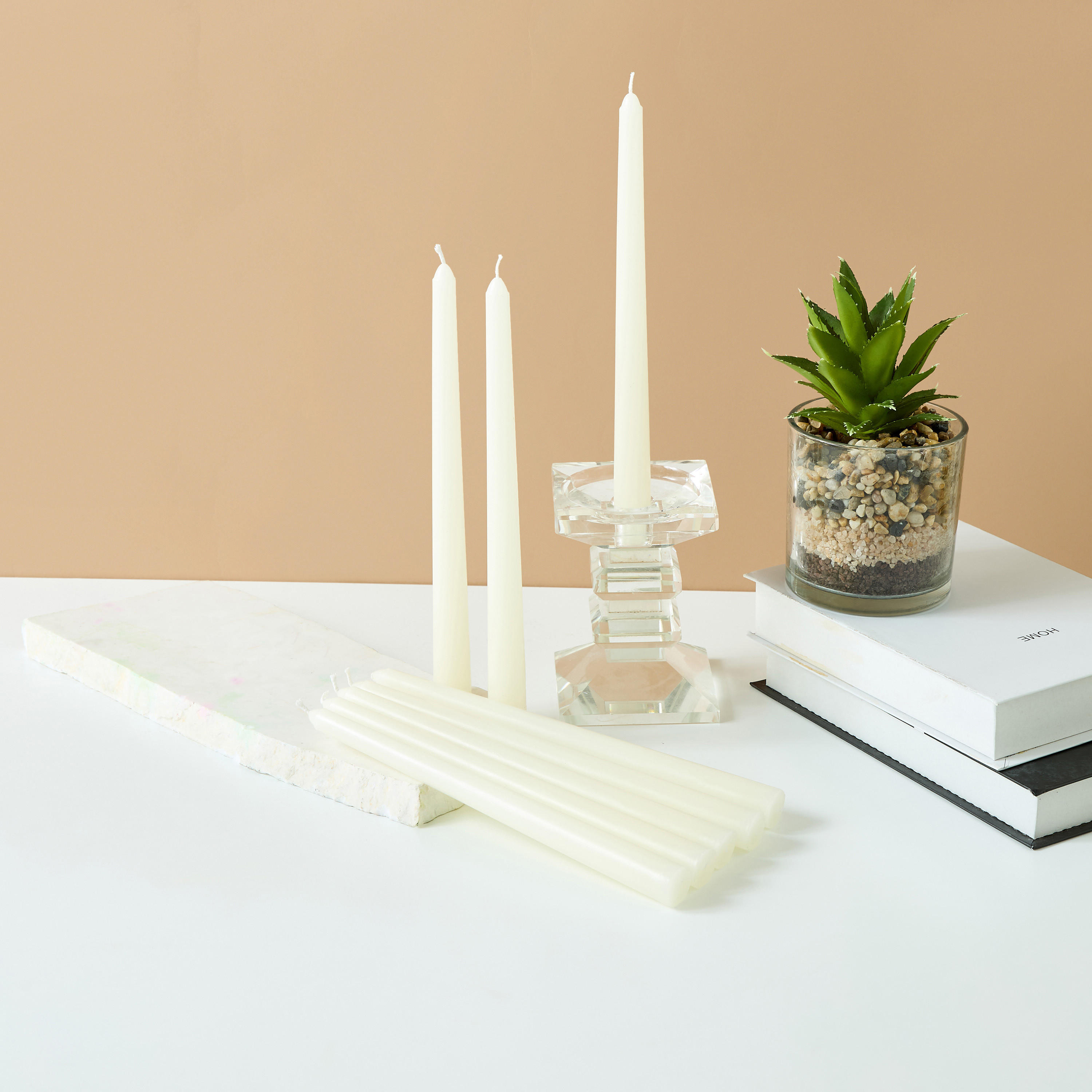 Unscented Taper Candle - Set of 8-household-homefragrance-candles-image-1