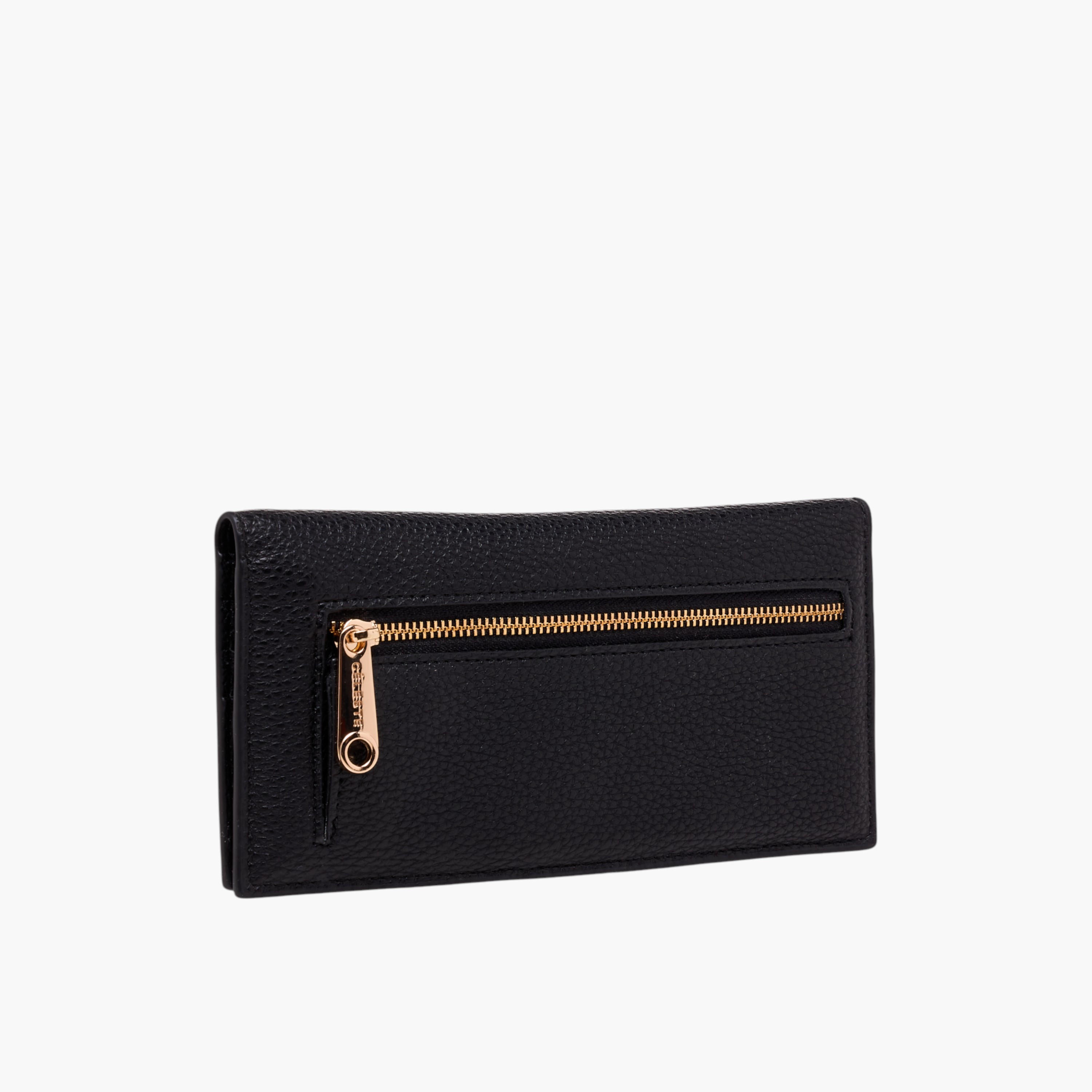 Celeste Textured Bi-Fold Wallet with Snap Button Closure-women-bagsandwallets-wallets-image-4