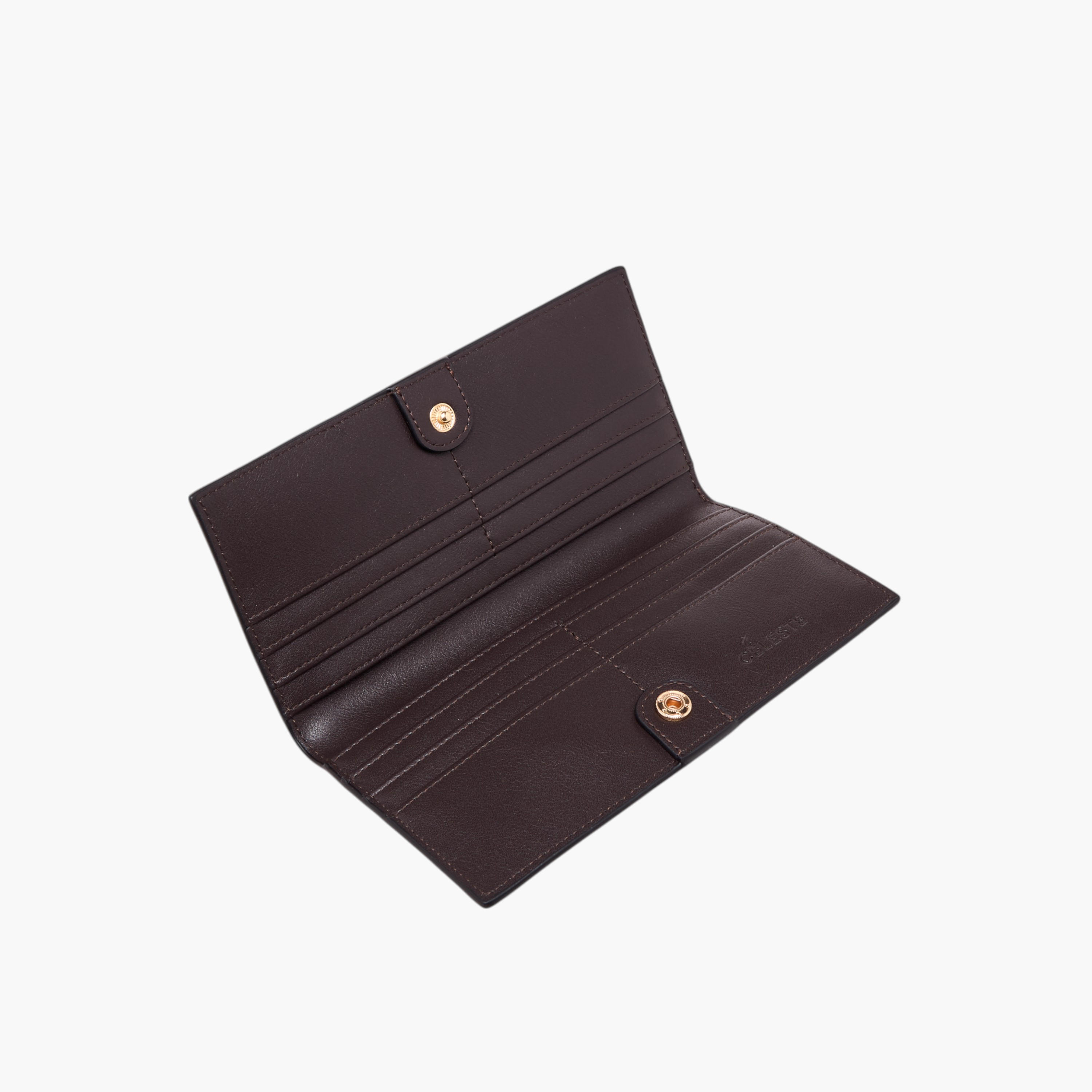 Celeste Monogram Print Bi-Fold Wallet with Snap Button Closure-women-bagsandwallets-wallets-image-7