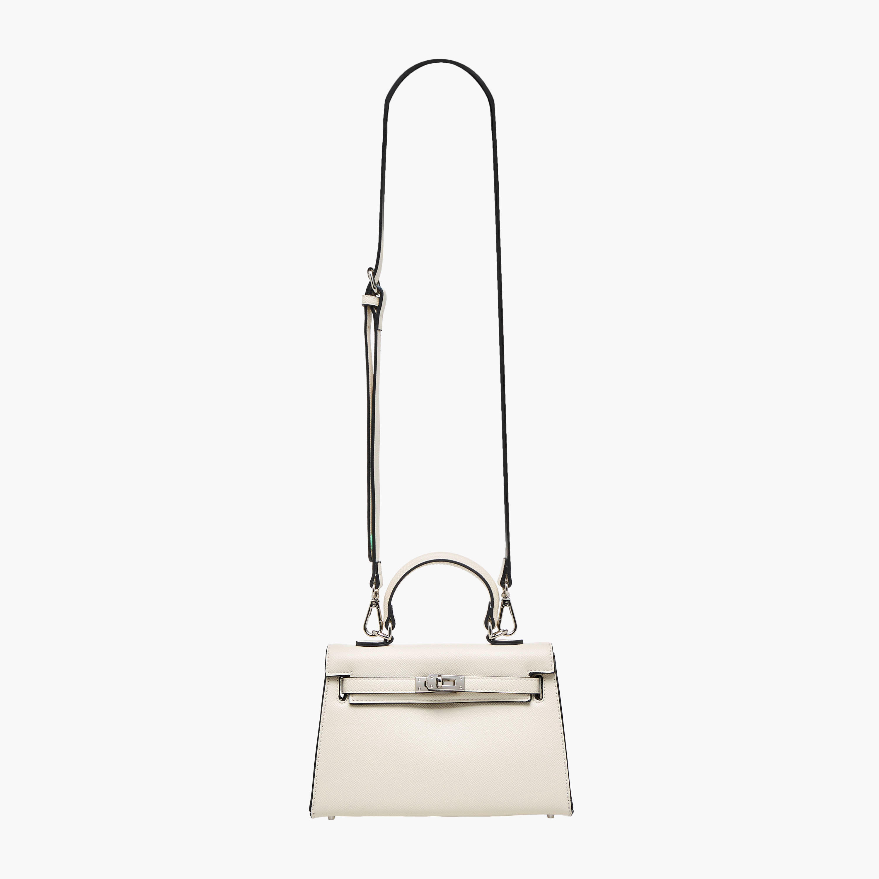 Celeste Solid Satchel Bag with Detachable Strap and Twist Lock Closure-women-bagsandwallets-handbags-image-3