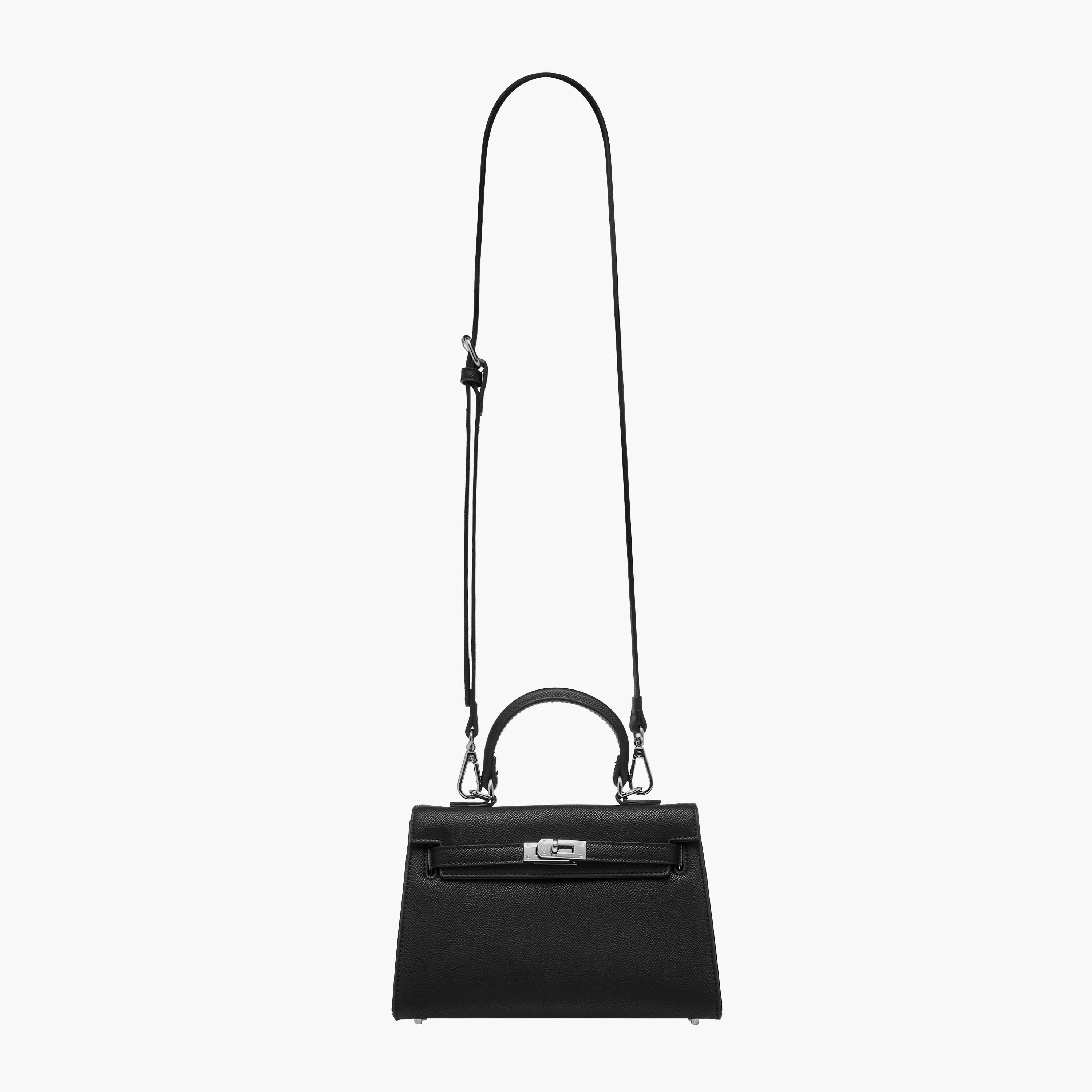 شنطة ساتشيل سادة بحزام قابل للفصل وقفل إغلاق من سيليست-women-bagsandwallets-handbags-image-3