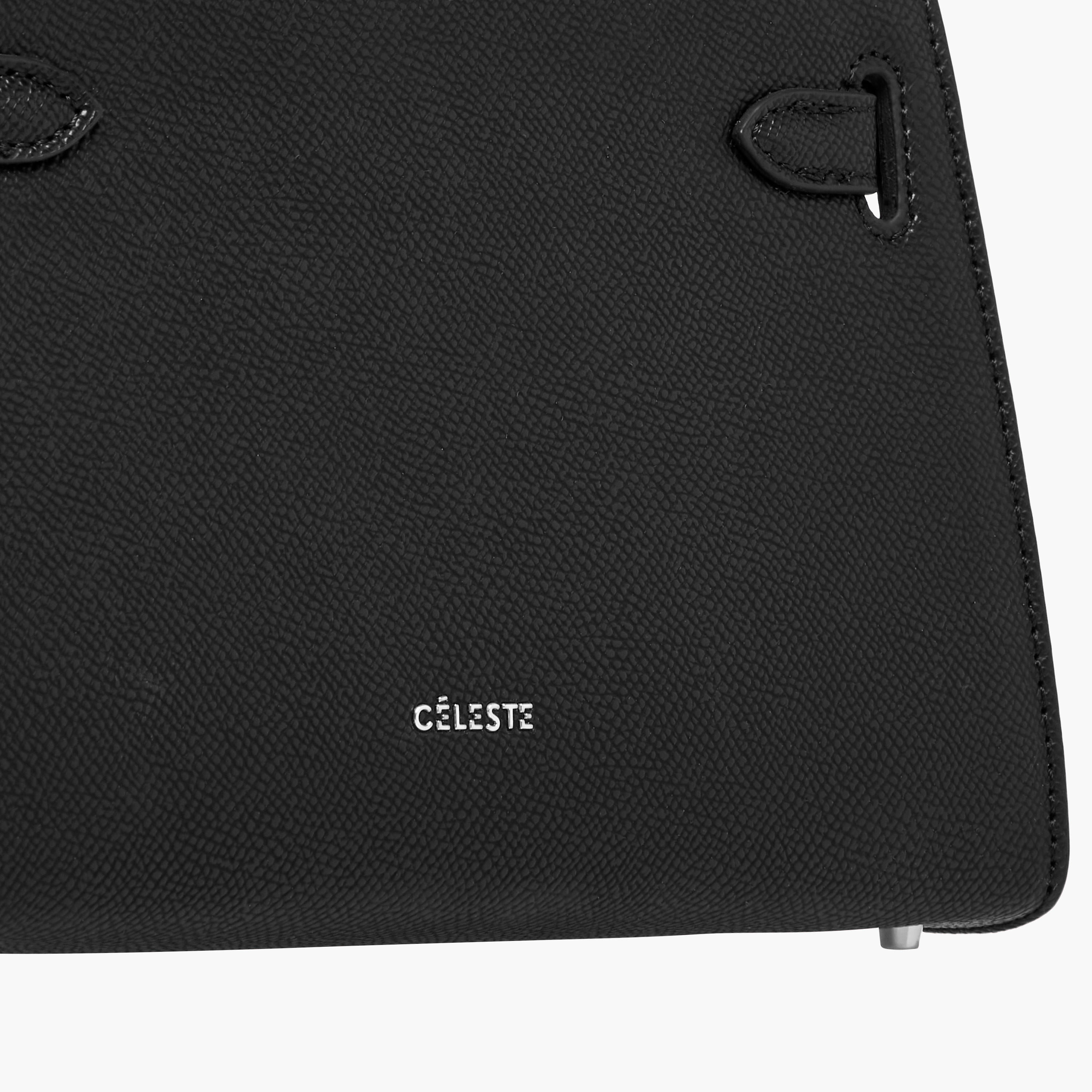 شنطة ساتشيل سادة بحزام قابل للفصل وقفل إغلاق من سيليست-women-bagsandwallets-handbags-image-5