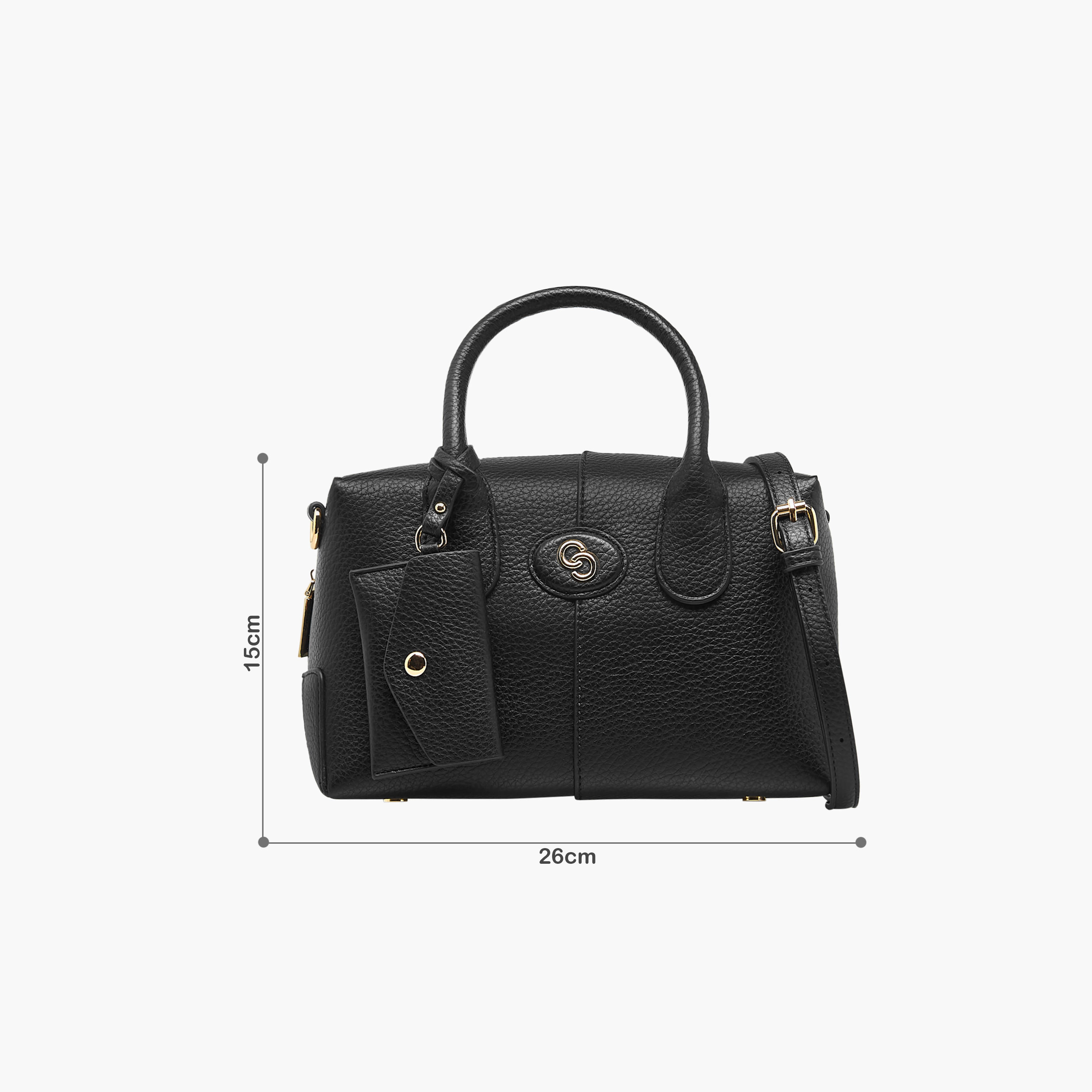 Celeste Solid Tote Bag with Coin Purse and Double Handle-women-bagsandwallets-handbags-image-2