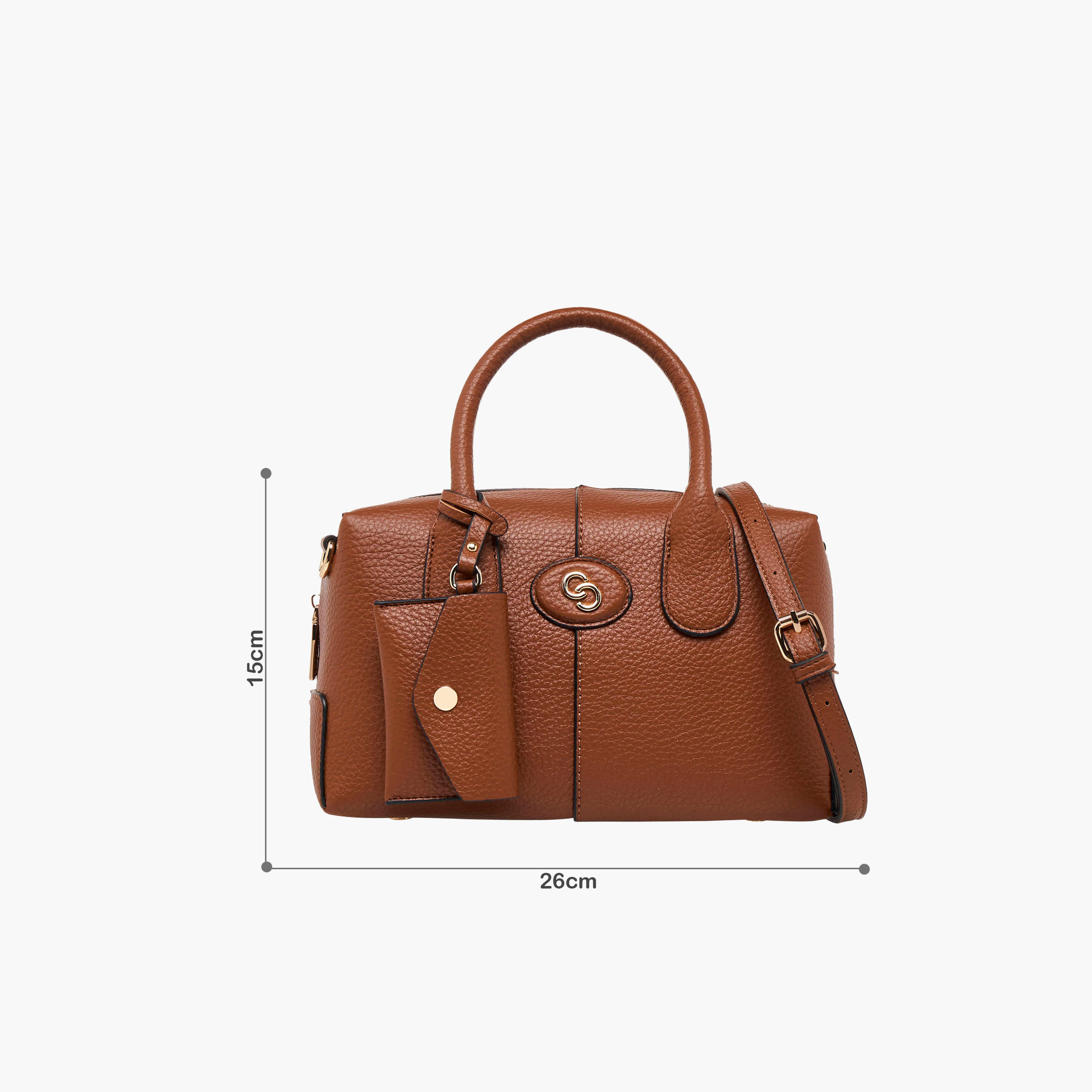 Celeste Solid Tote Bag with Coin Purse and Double Handle-women-bagsandwallets-handbags-image-2