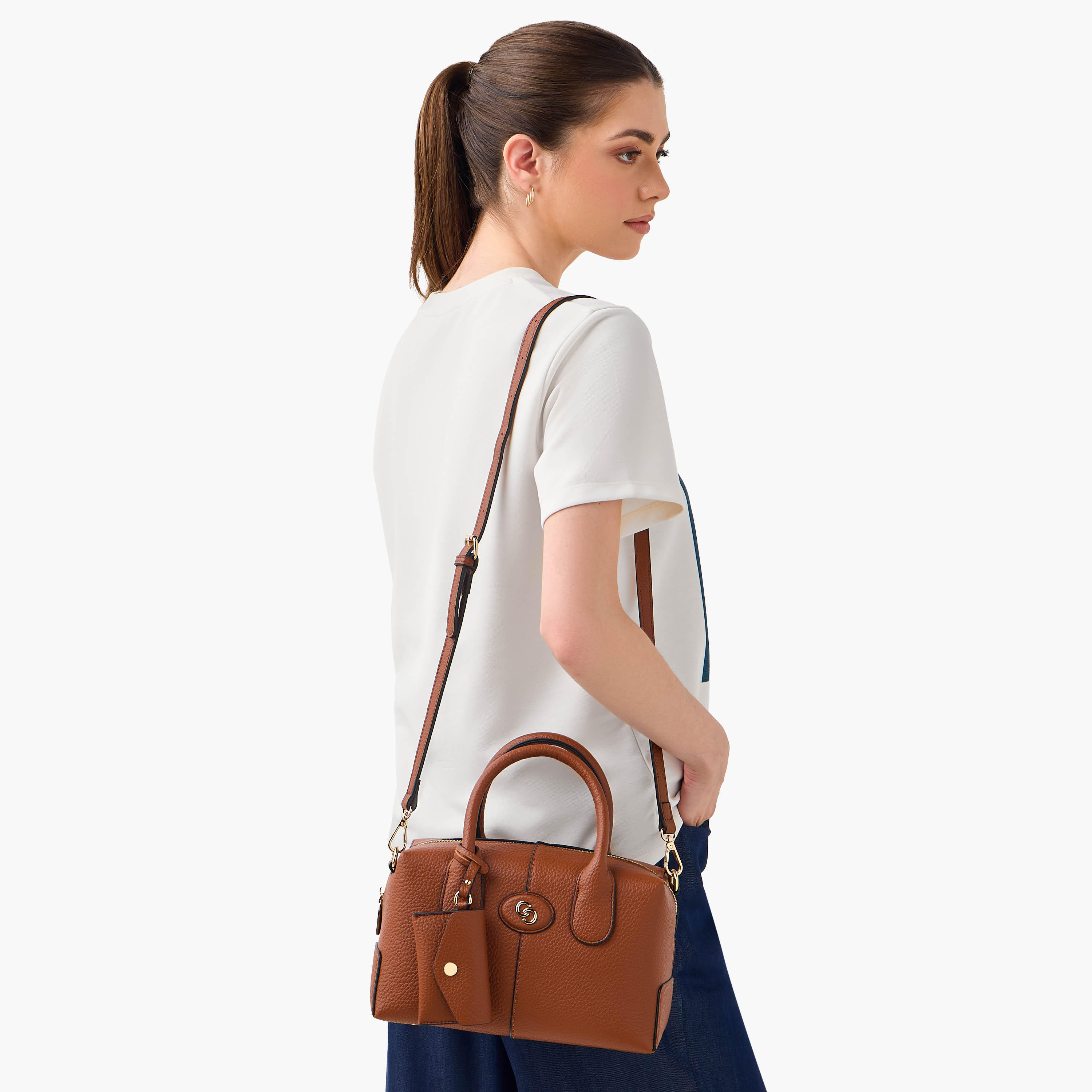 Celeste Solid Tote Bag with Coin Purse and Double Handle-women-bagsandwallets-handbags-image-3