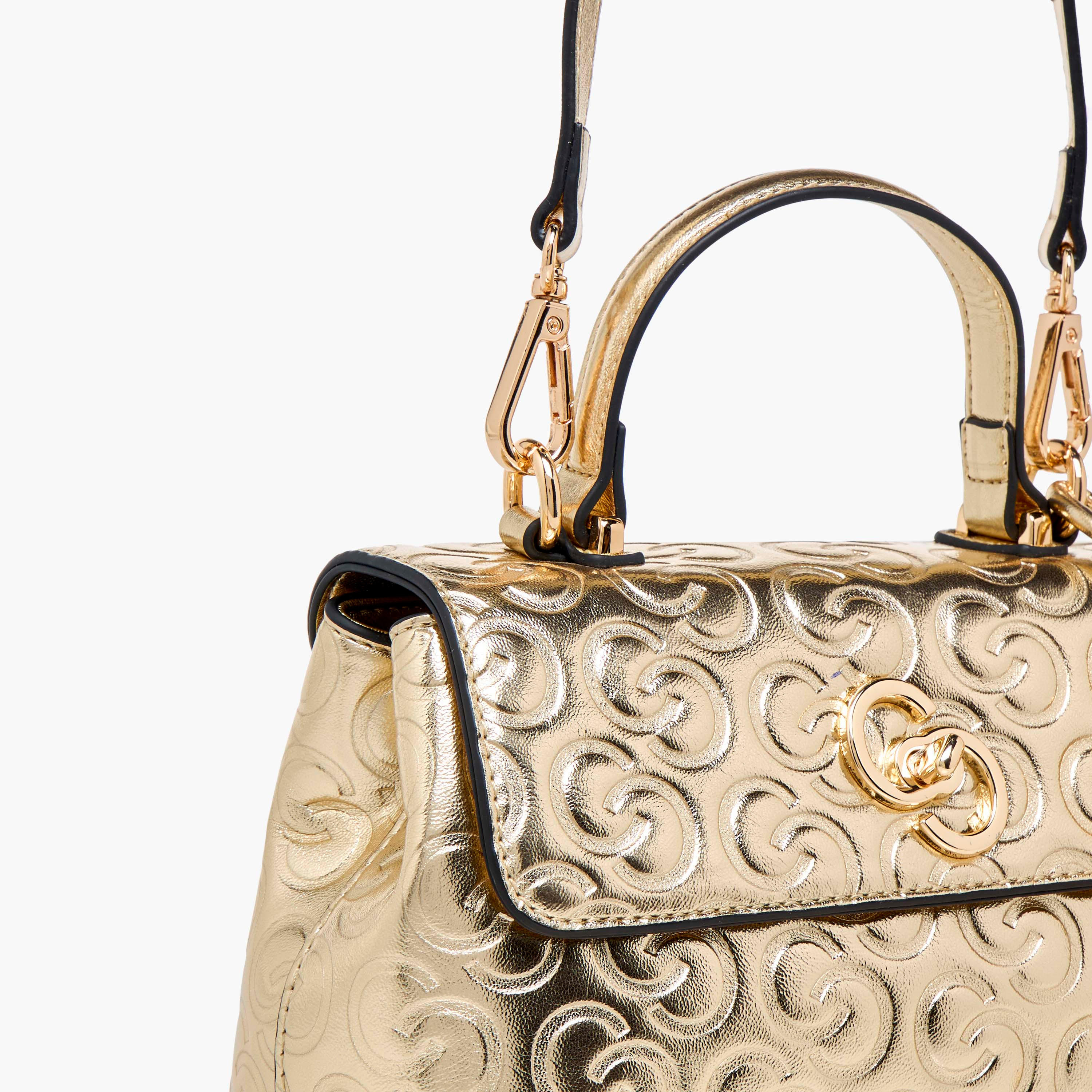 Celeste Monogram Embossed Crossbody Bag with Detachable Strap and Twist Lock Closure-women-bagsandwallets-handbags-image-7
