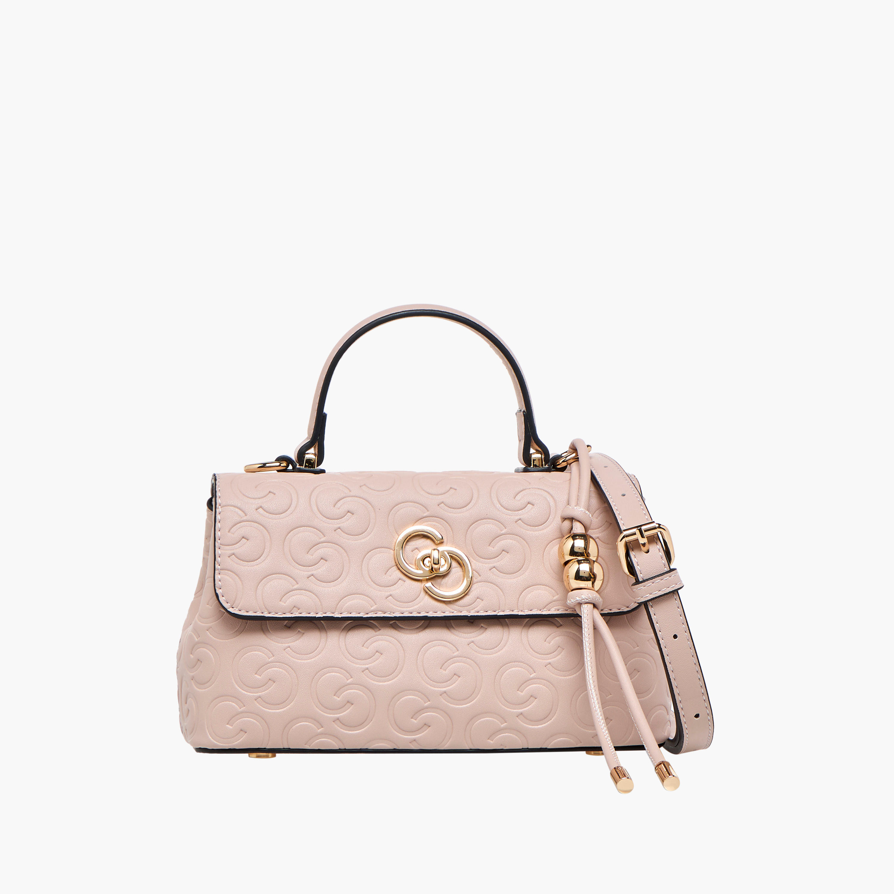 Celeste Monogram Embossed Crossbody Bag with Detachable Strap and Twist Lock Closure-women-bagsandwallets-handbags-image-1