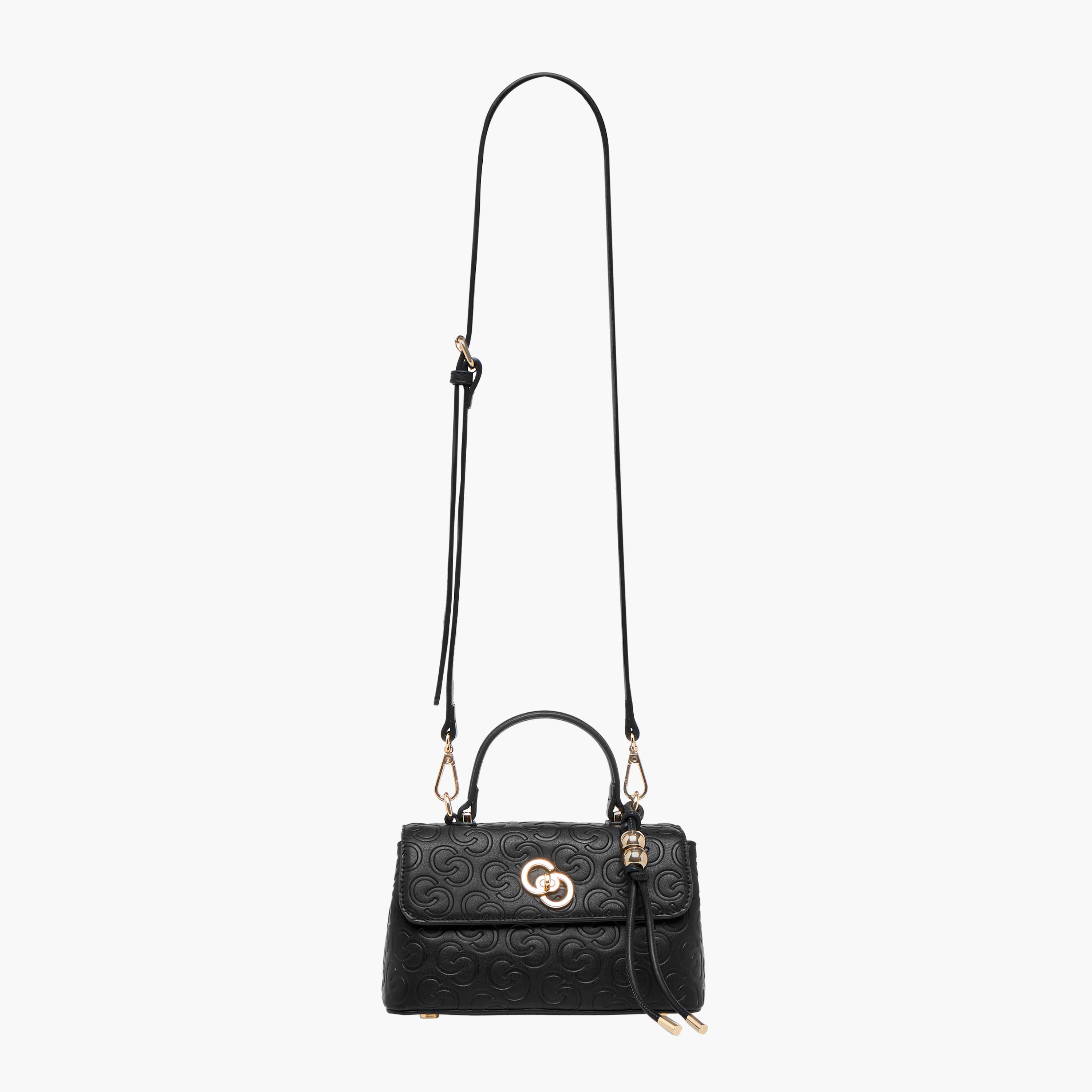 شنطة كروس بودي بحزام قابل للفصل وقفل إغلاق دوّار ونقوش مونوجرام من سيليست-women-bagsandwallets-handbags-image-4