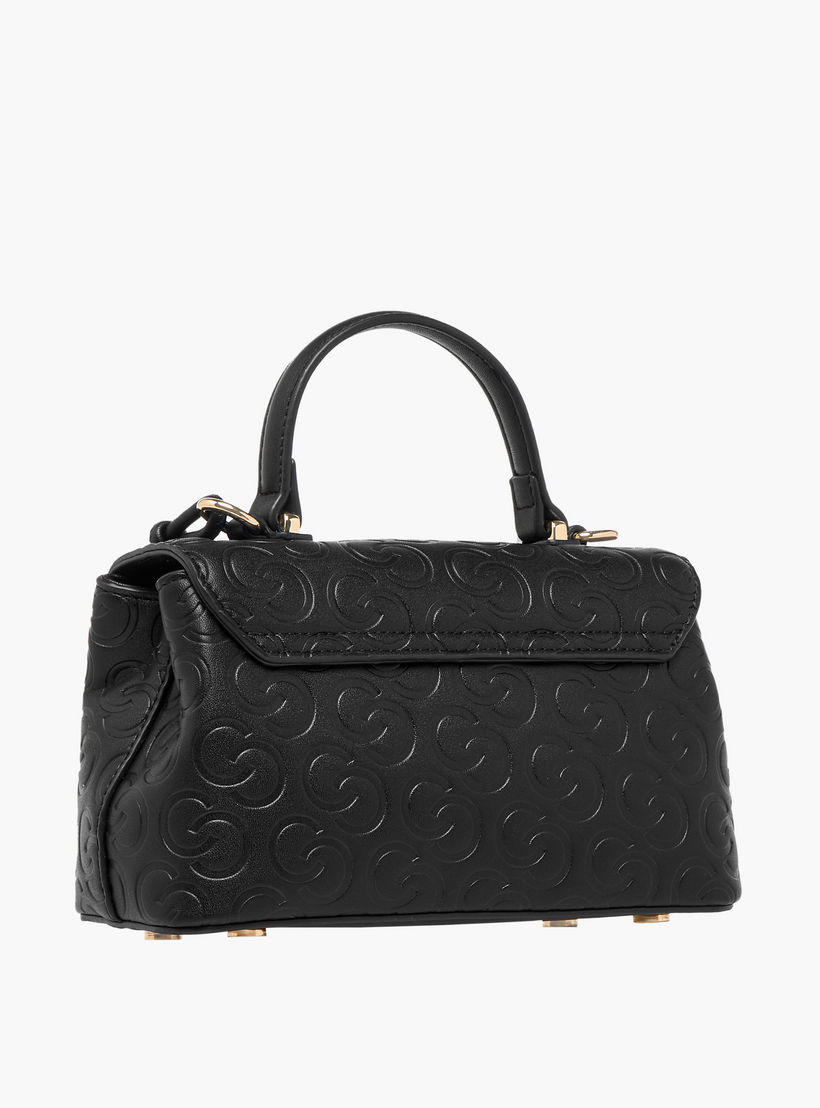شنطة كروس بودي بحزام قابل للفصل وقفل إغلاق دوّار ونقوش مونوجرام من سيليست-women-bagsandwallets-handbags-image-5