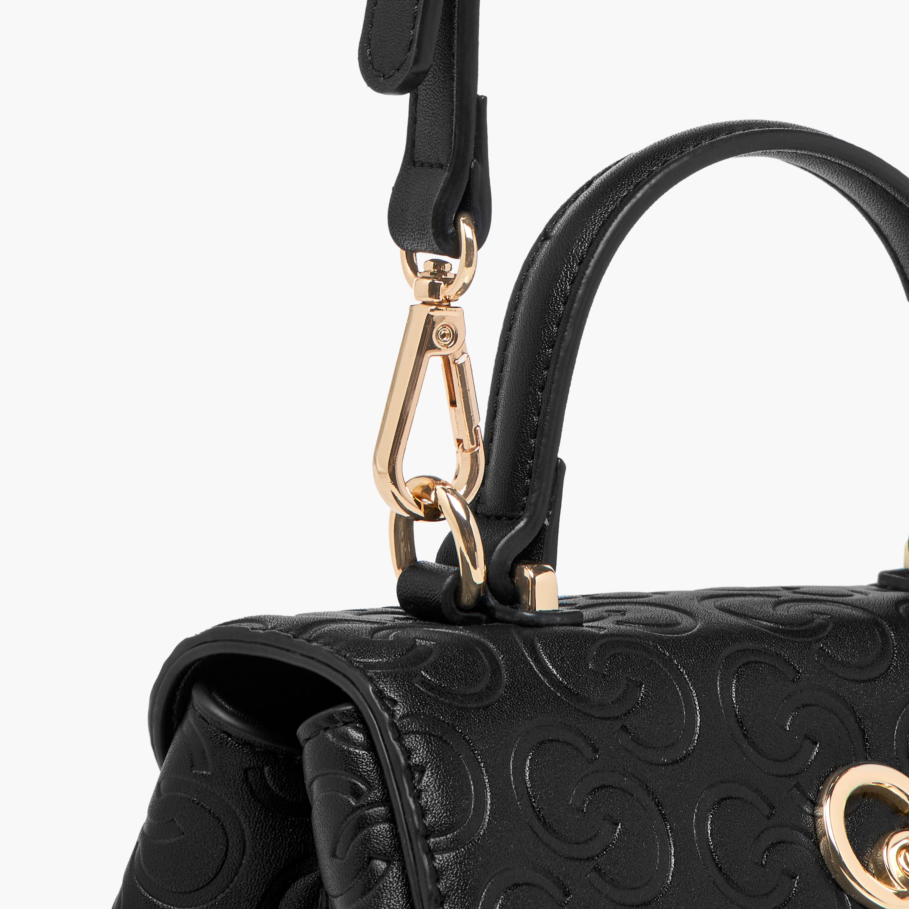 شنطة كروس بودي بحزام قابل للفصل وقفل إغلاق دوّار ونقوش مونوجرام من سيليست-women-bagsandwallets-handbags-image-7
