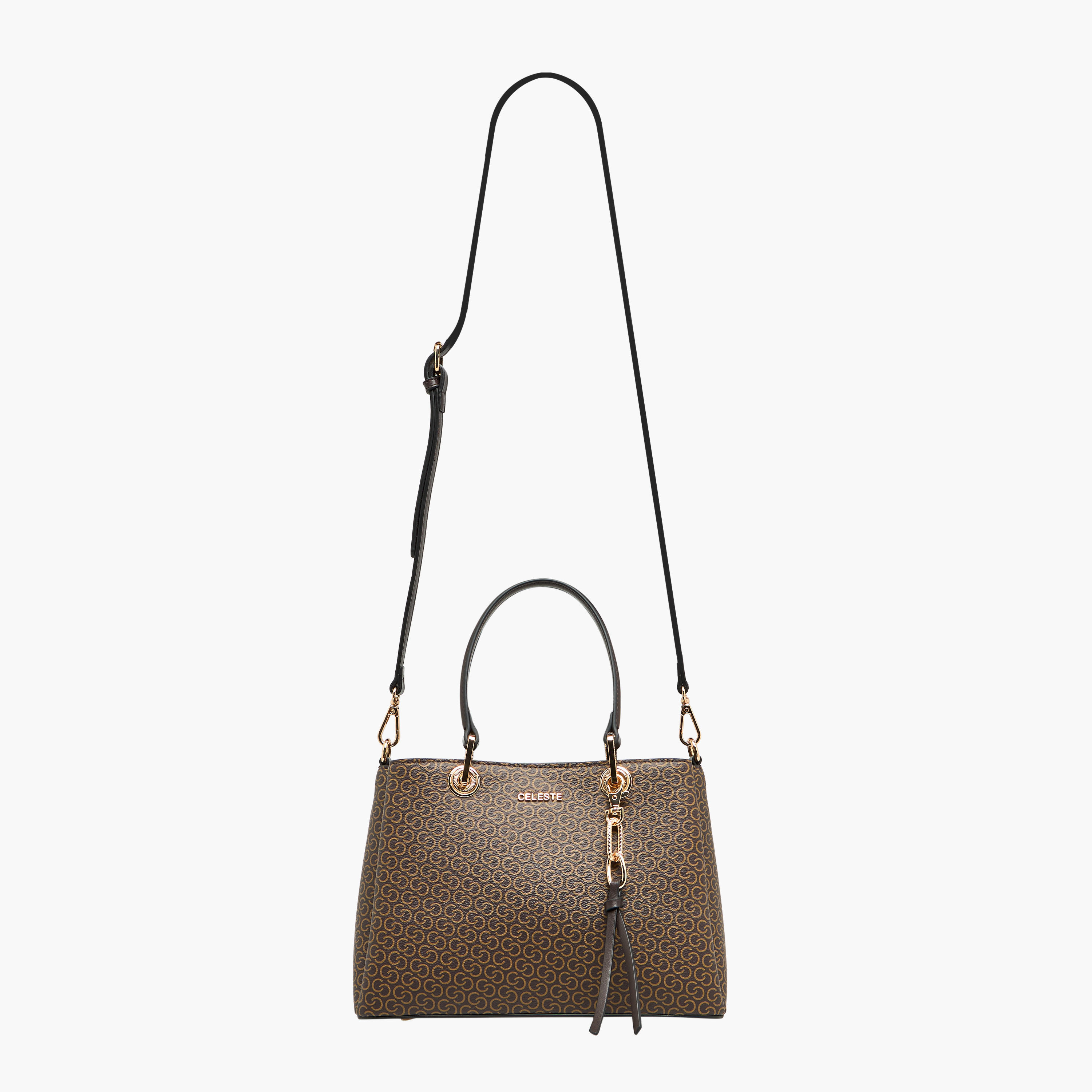 شنطة توتي بطبعات مونوجرام وحزام قابل للفصل وسحاب إغلاق من سيليست-women-bagsandwallets-handbags-image-4