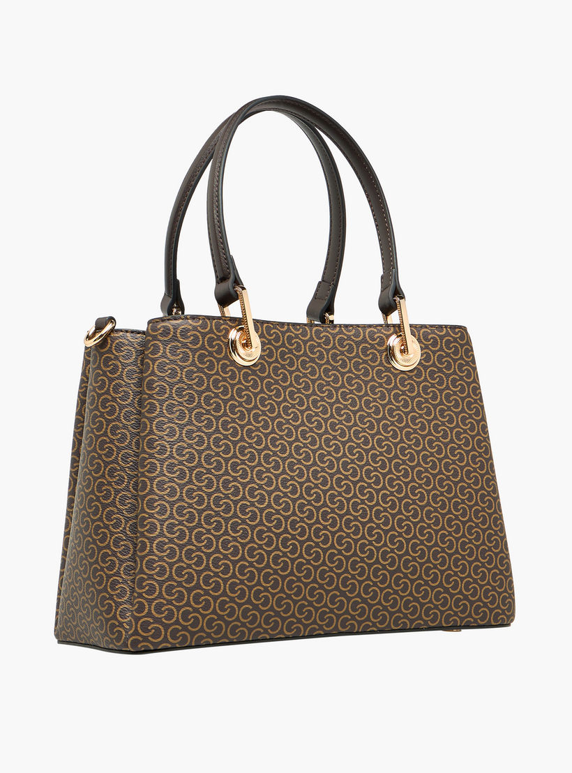 شنطة توتي بطبعات مونوجرام وحزام قابل للفصل وسحاب إغلاق من سيليست-women-bagsandwallets-handbags-image-5
