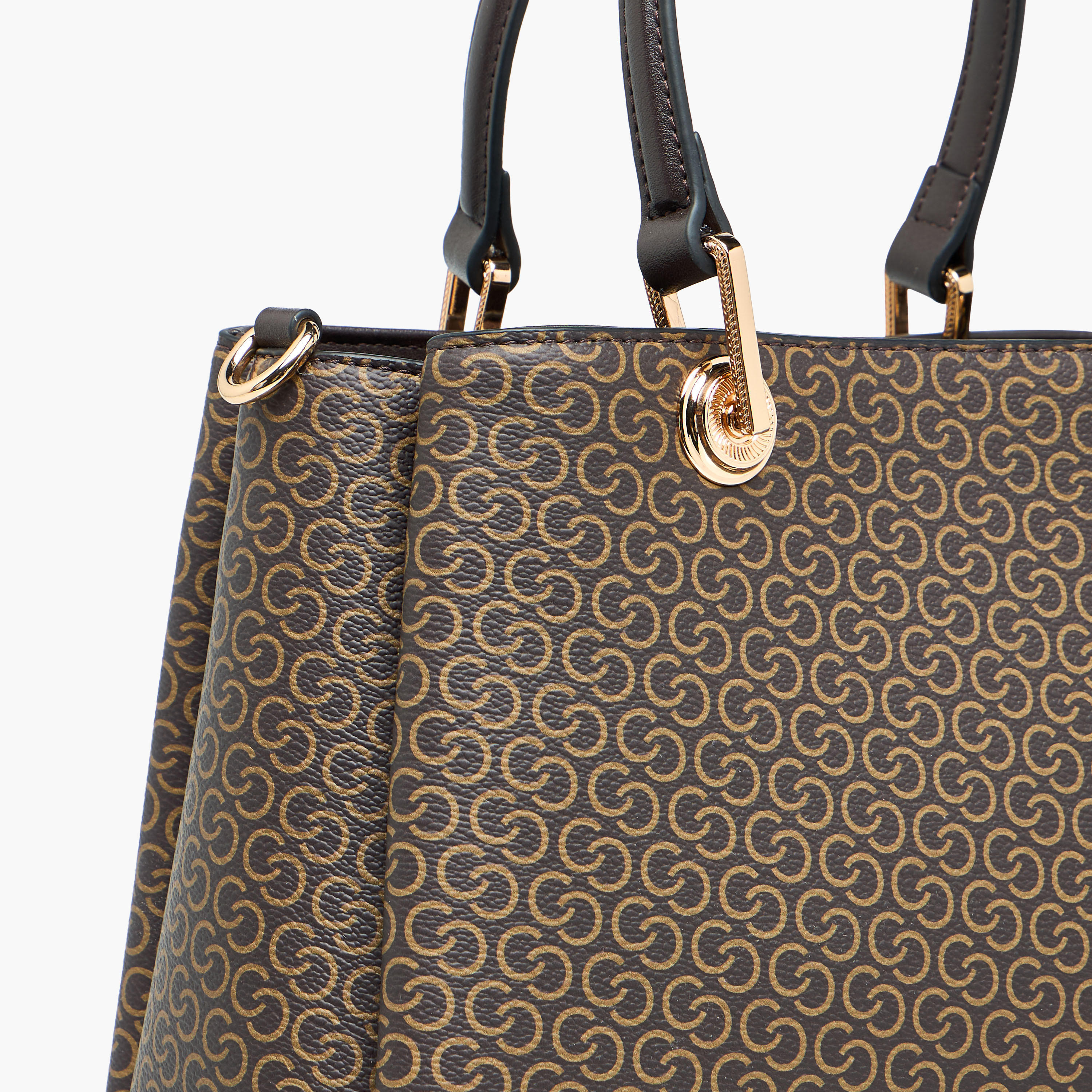 شنطة توتي بطبعات مونوجرام وحزام قابل للفصل وسحاب إغلاق من سيليست-women-bagsandwallets-handbags-image-7