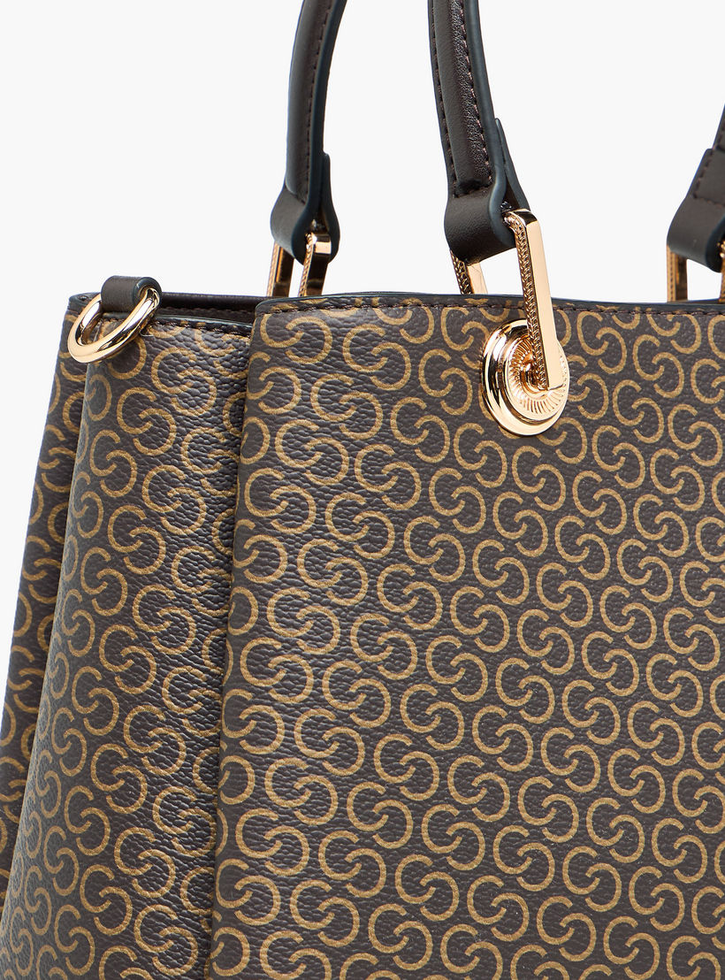 شنطة توتي بطبعات مونوجرام وحزام قابل للفصل وسحاب إغلاق من سيليست-women-bagsandwallets-handbags-image-7