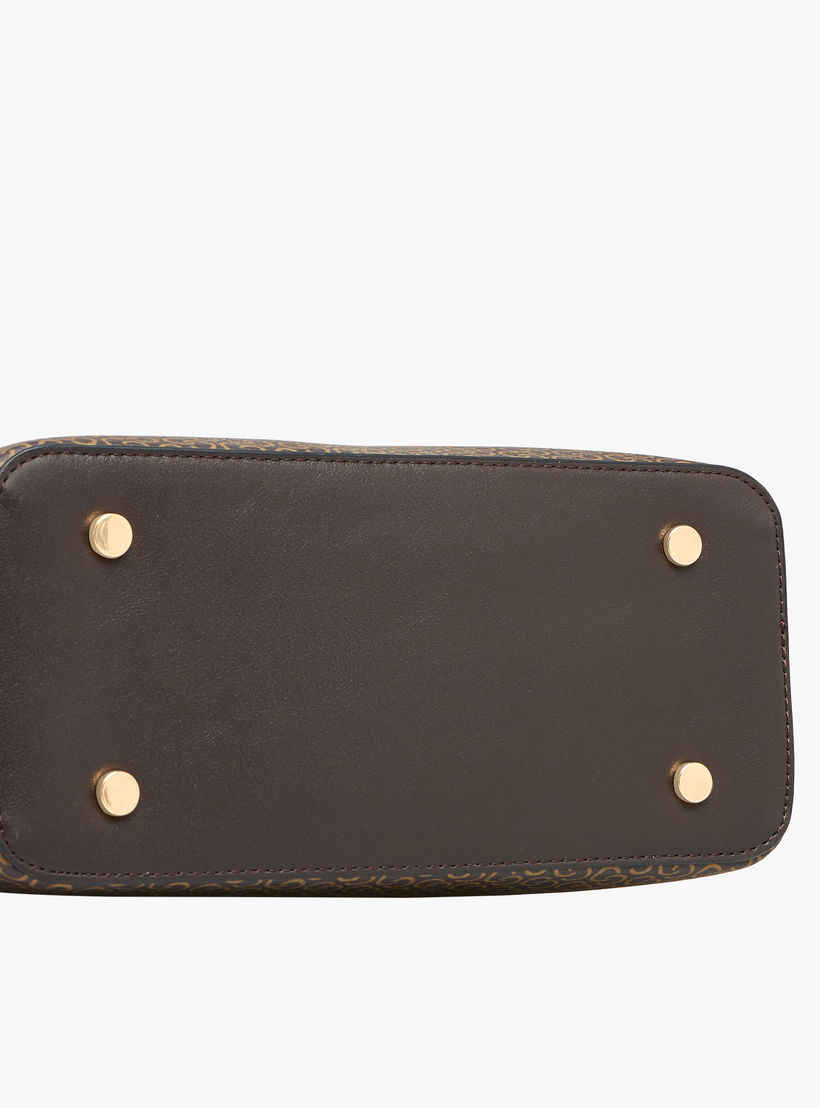 شنطة توتي بطبعات مونوجرام وحزام قابل للفصل وسحاب إغلاق من سيليست-women-bagsandwallets-handbags-image-8