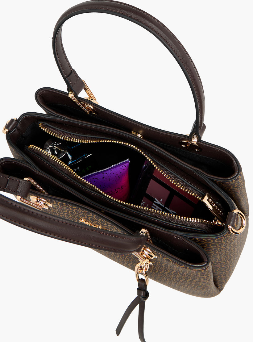 شنطة توتي بطبعات مونوجرام وحزام قابل للفصل وسحاب إغلاق من سيليست-women-bagsandwallets-handbags-image-10