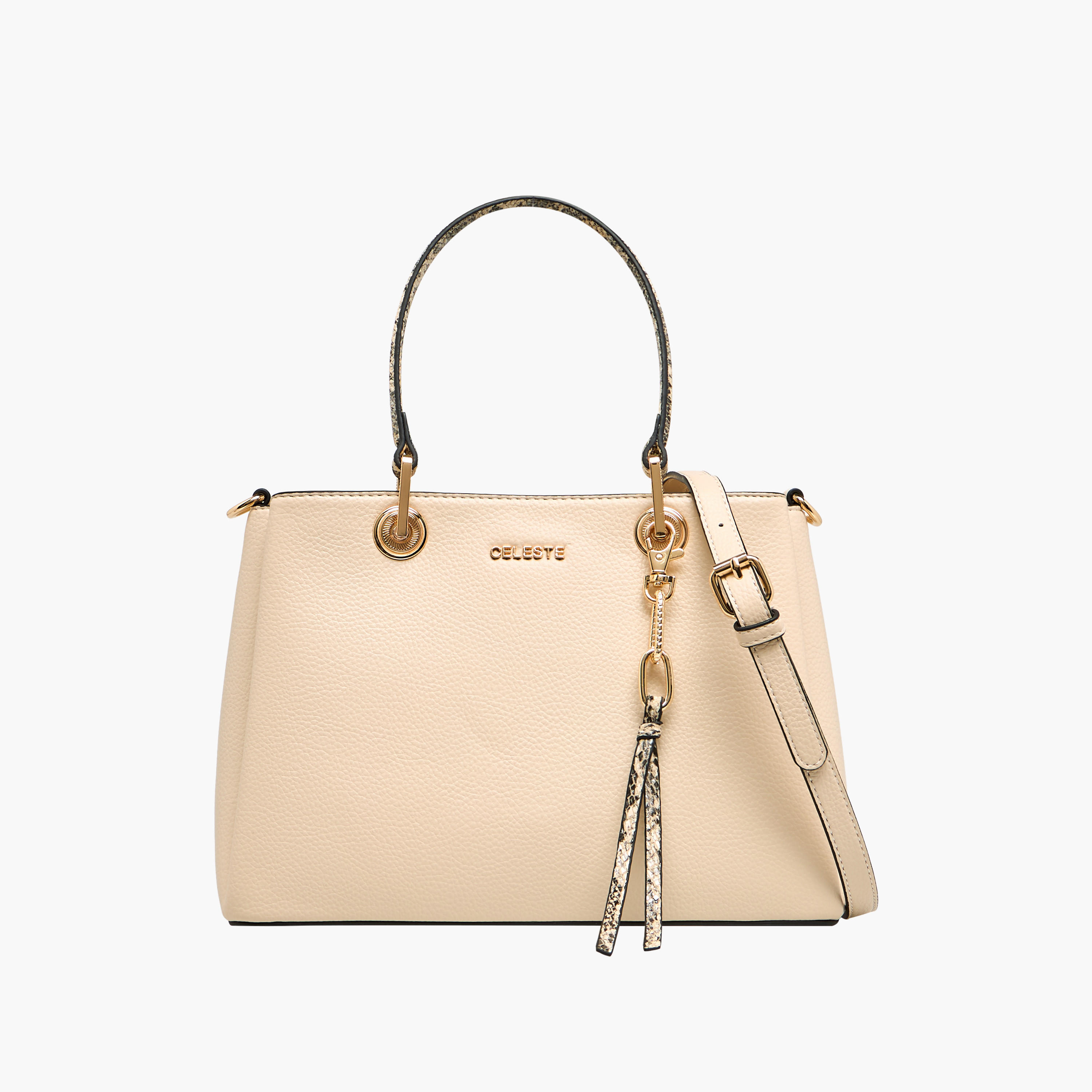 Celeste Animal Print Tote Bag with Detachable Strap and Double Handle-women-bagsandwallets-handbags-image-1