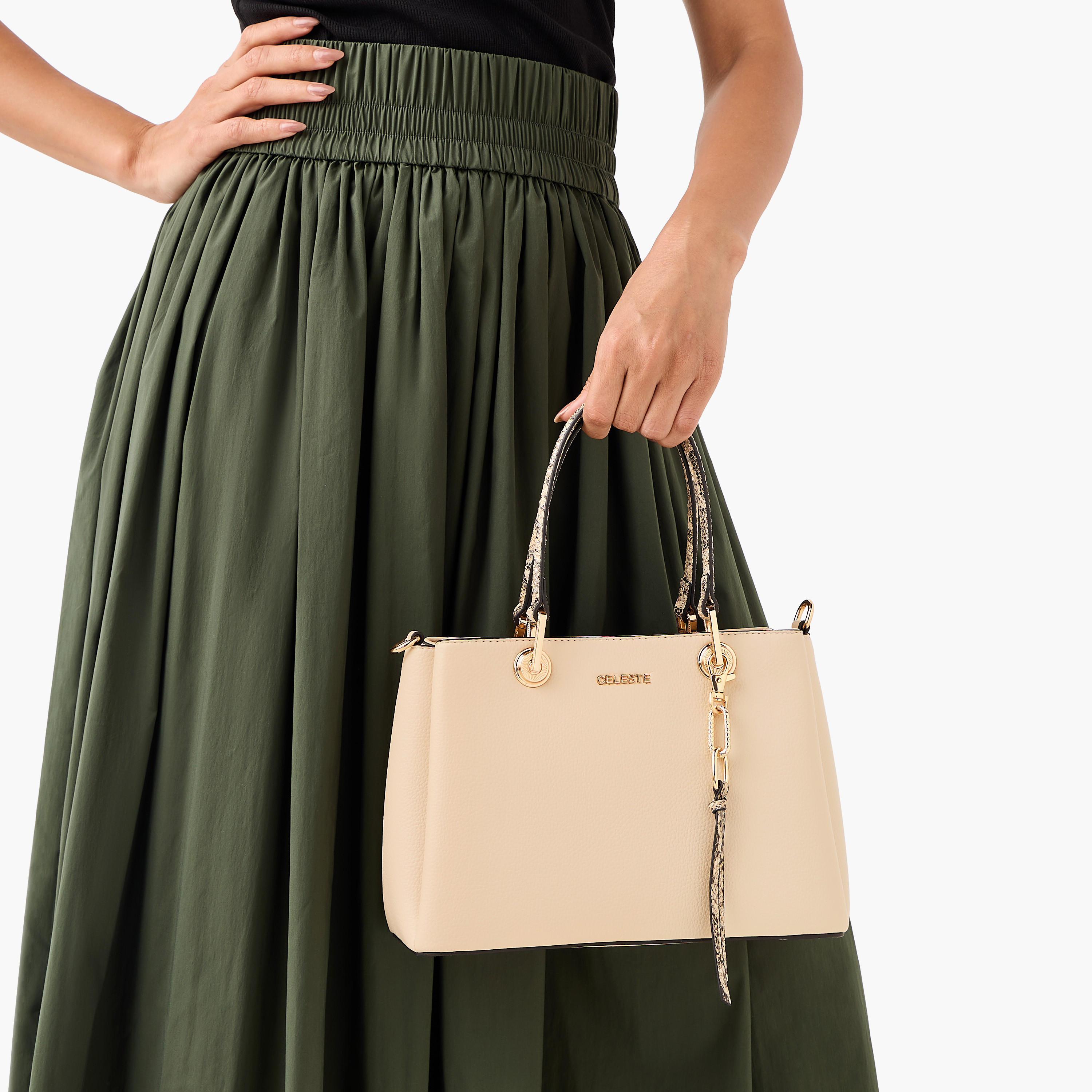 Celeste Animal Print Tote Bag with Detachable Strap and Double Handle-women-bagsandwallets-handbags-image-9