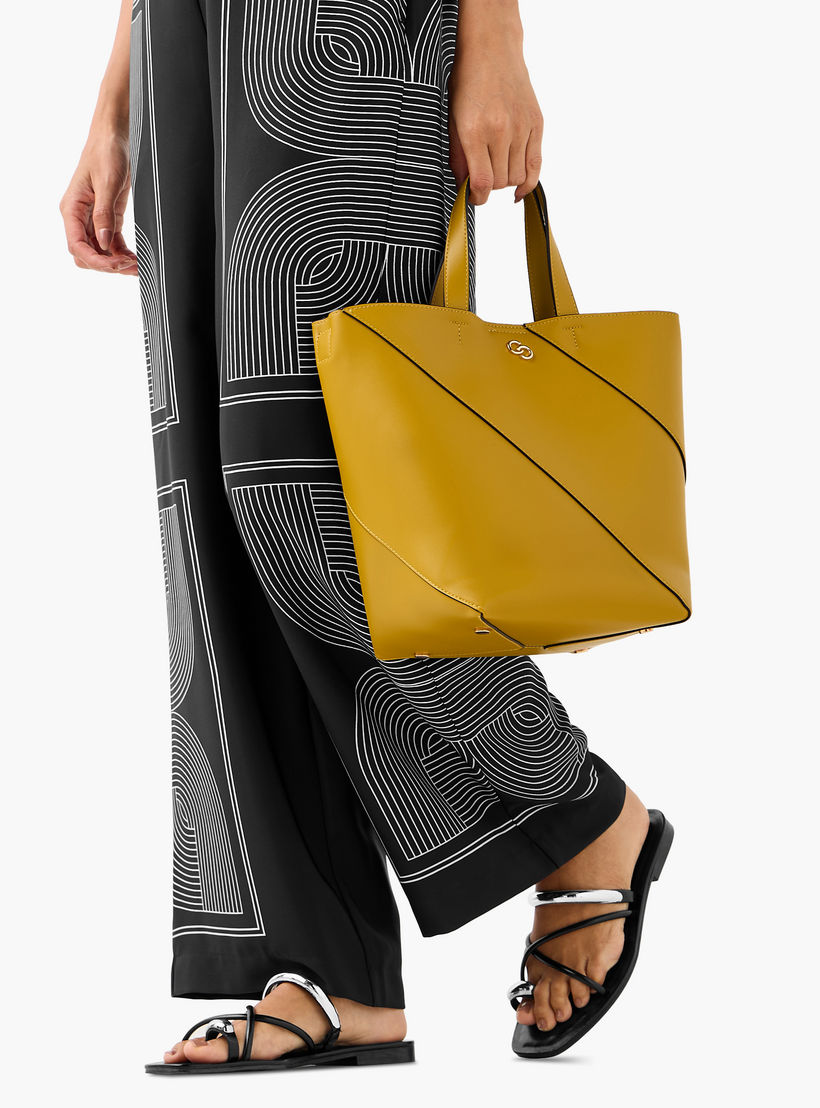 Celeste Panelled Tote Bag with Double Handle and Pouch-women-bagsandwallets-handbags-image-3