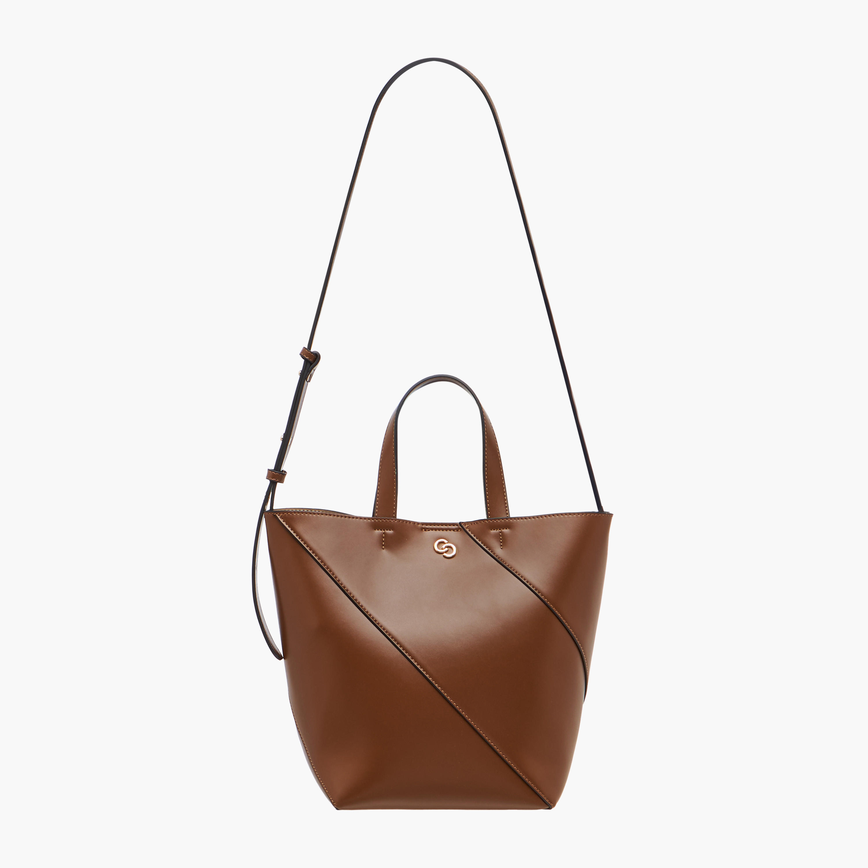 Celeste Panelled Tote Bag with Double Handle and Pouch-women-bagsandwallets-handbags-image-3