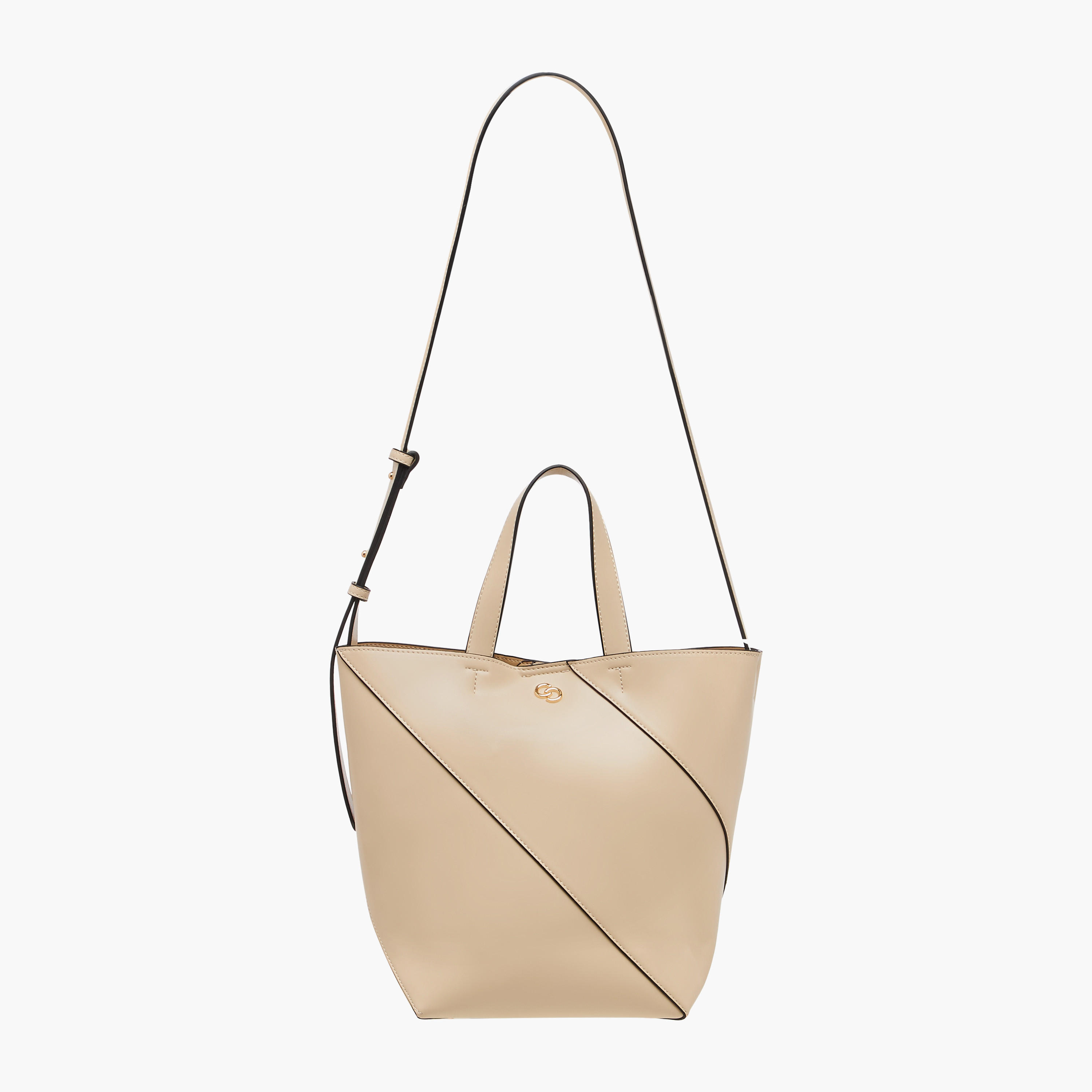 Celeste Panelled Tote Bag with Double Handle and Pouch-women-bagsandwallets-handbags-image-4