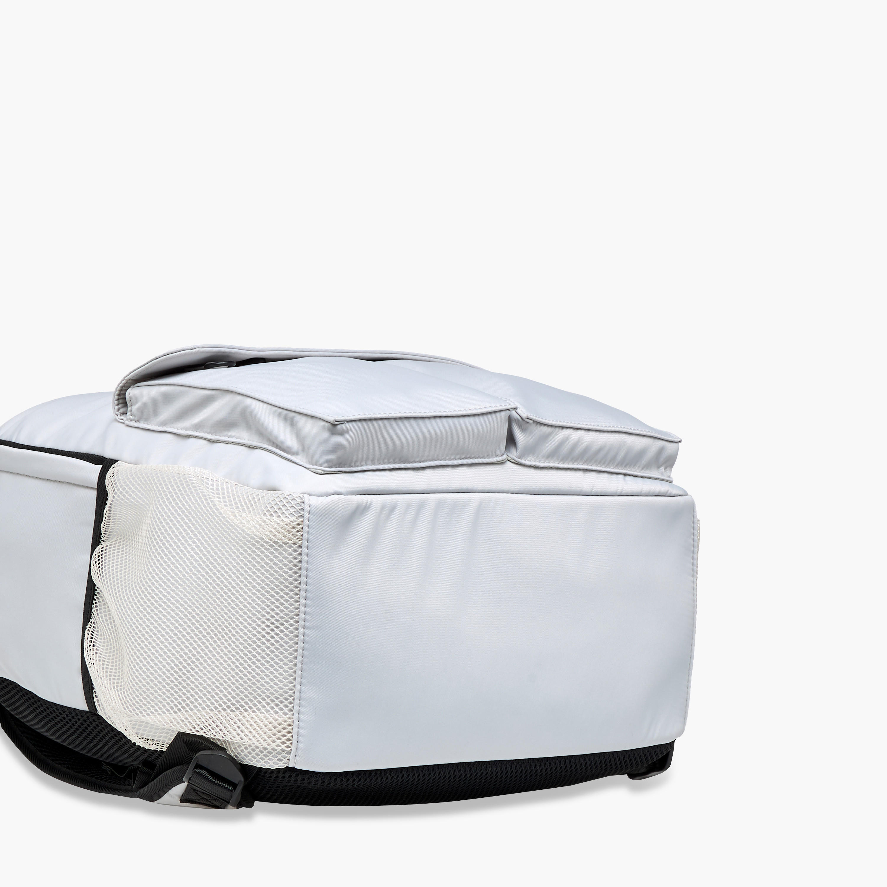 Missy Solid Backpack with Adjustable Straps and Zip Closure - 12x30x41 cm-men-bags-image-6