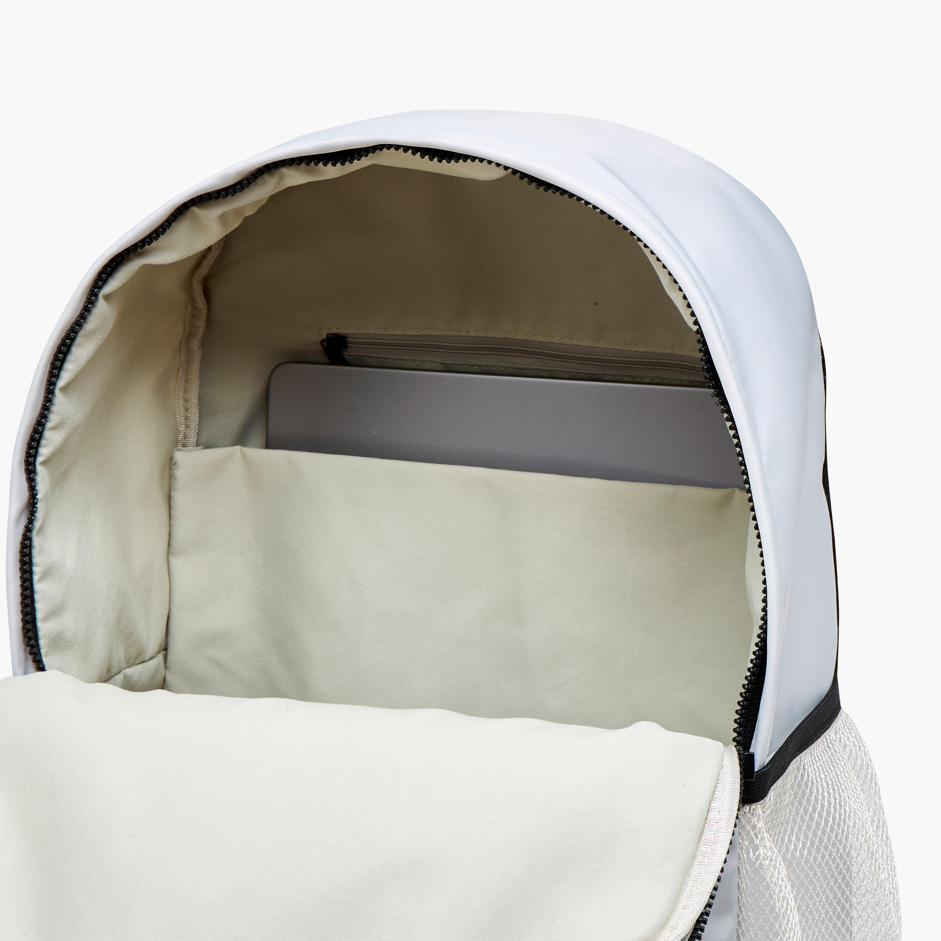 Missy Solid Backpack with Adjustable Straps and Zip Closure - 12x30x41 cm-men-bags-image-7