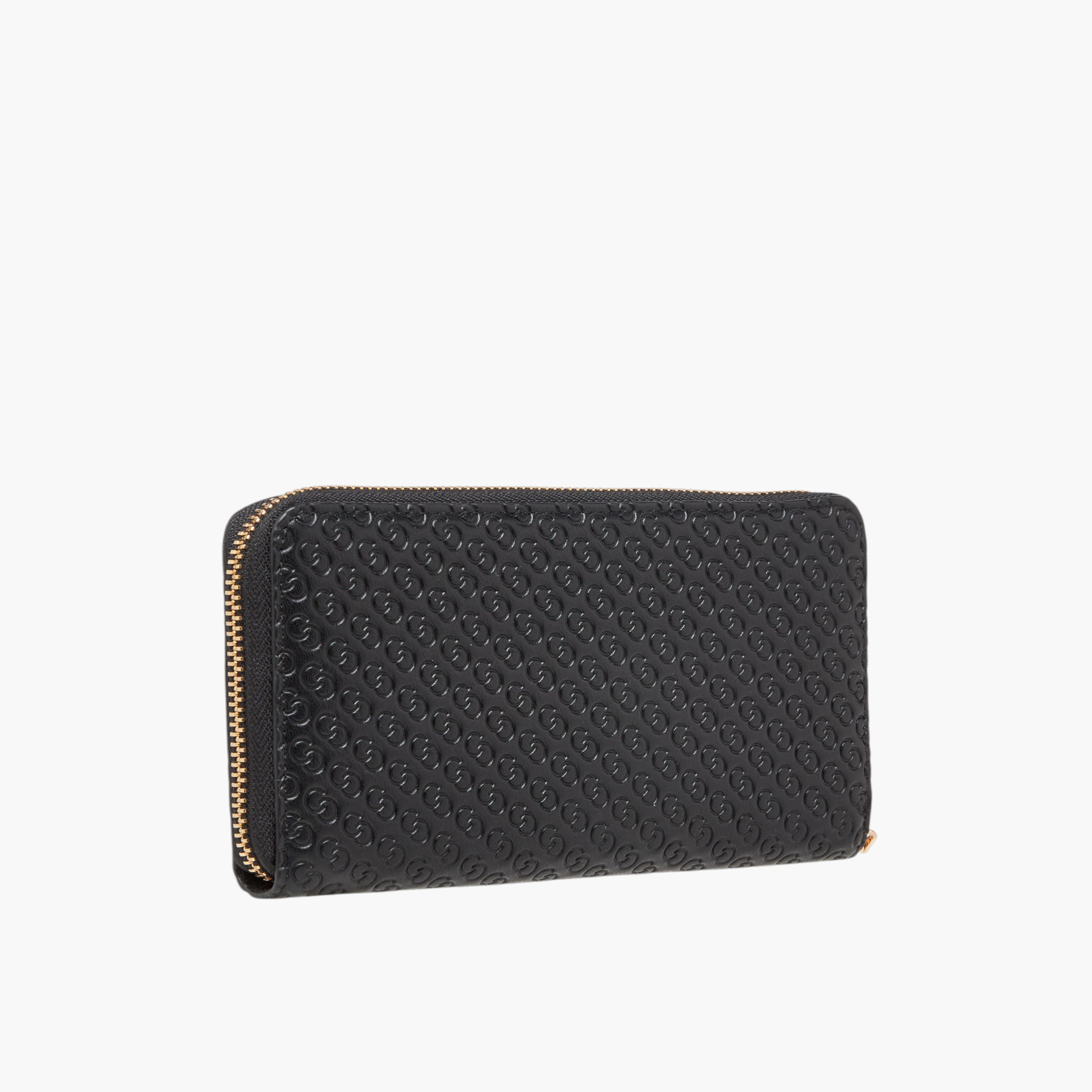 محفظة بسحاب إغلاق دائري ونقوش مونوجرام من سيليست-women-bagsandwallets-wallets-image-2