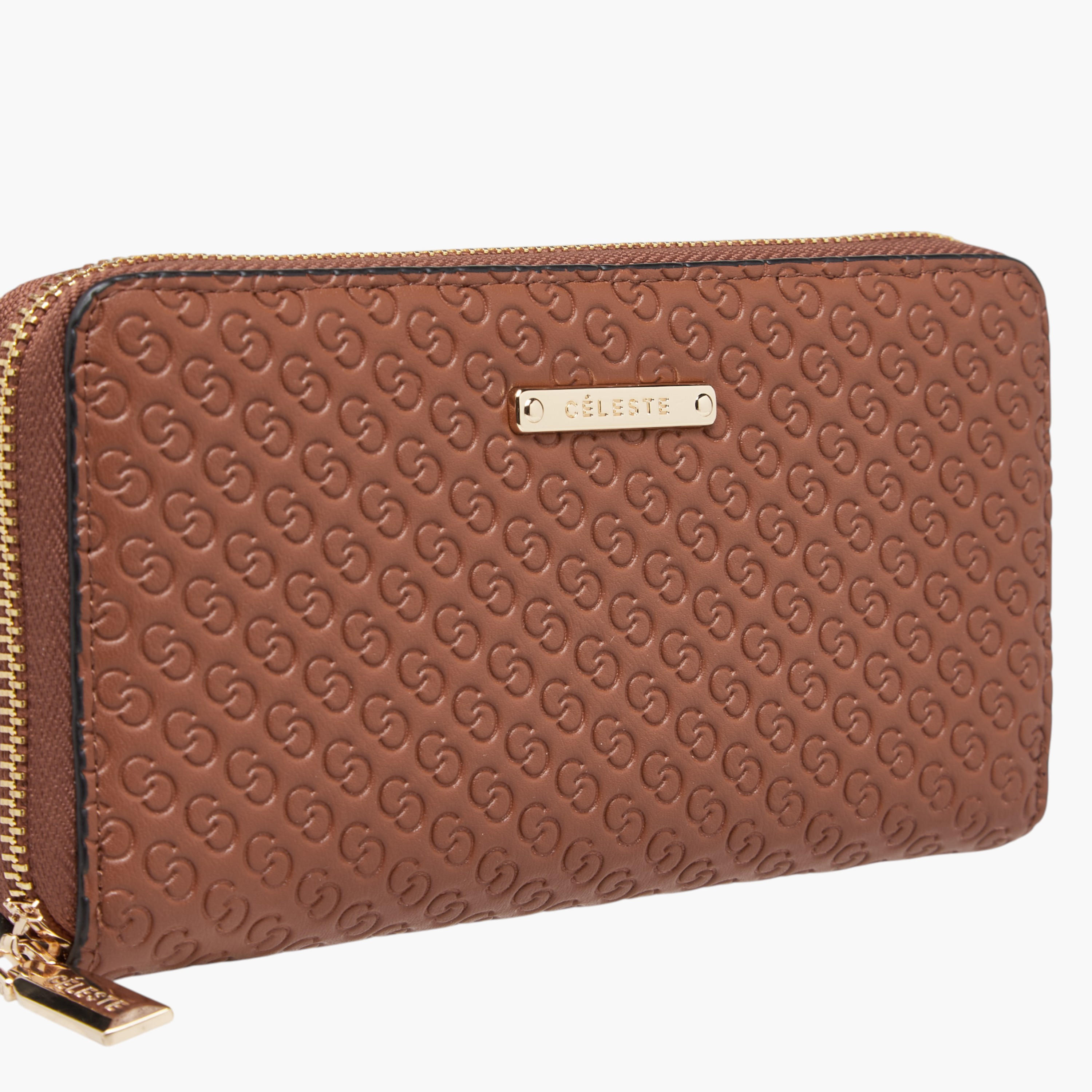 Celeste Monogram Embossed Zip Around Wallet-women-bagsandwallets-wallets-image-3