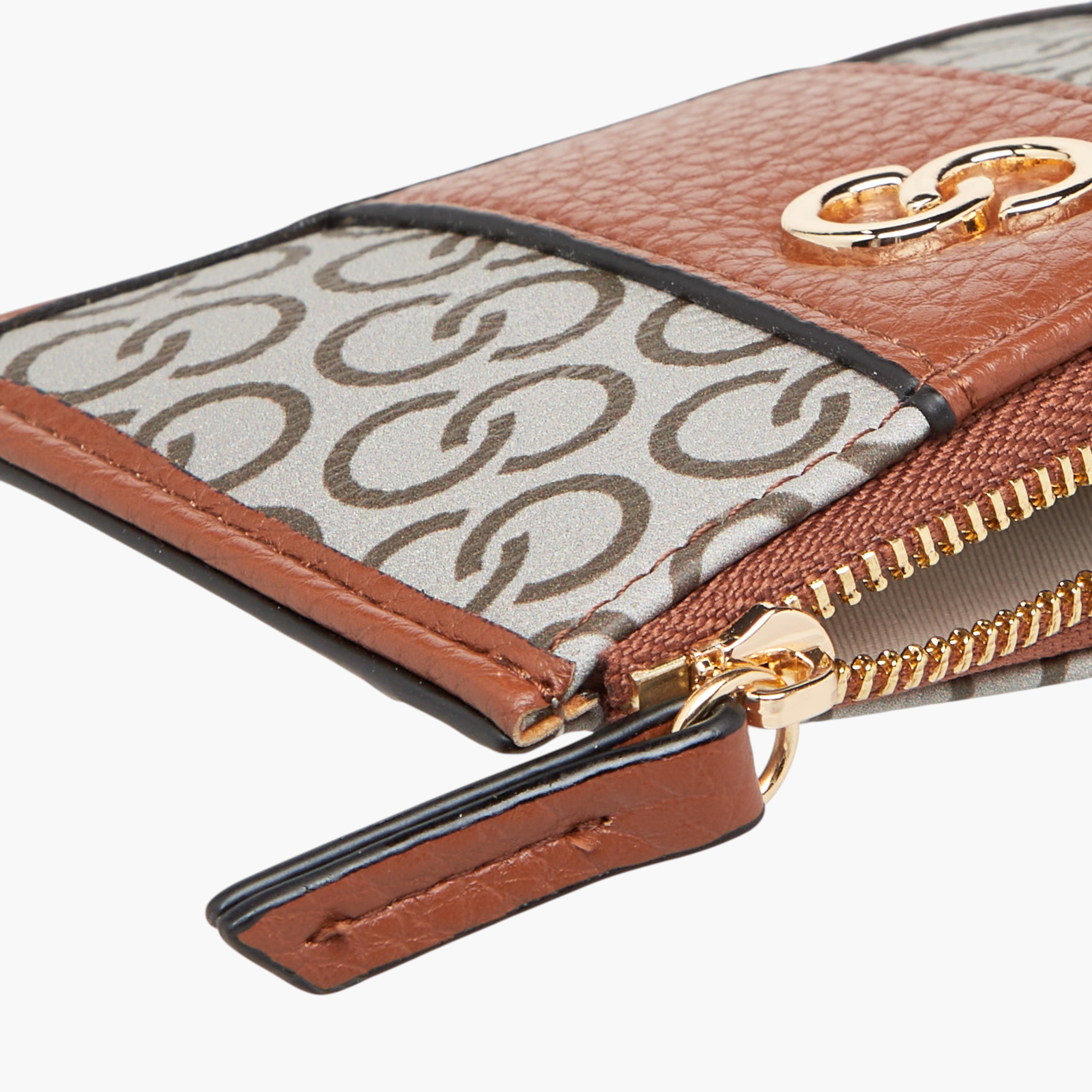 Celeste Monogram Print Wallet with Zip Closure-women-bagsandwallets-wallets-image-4