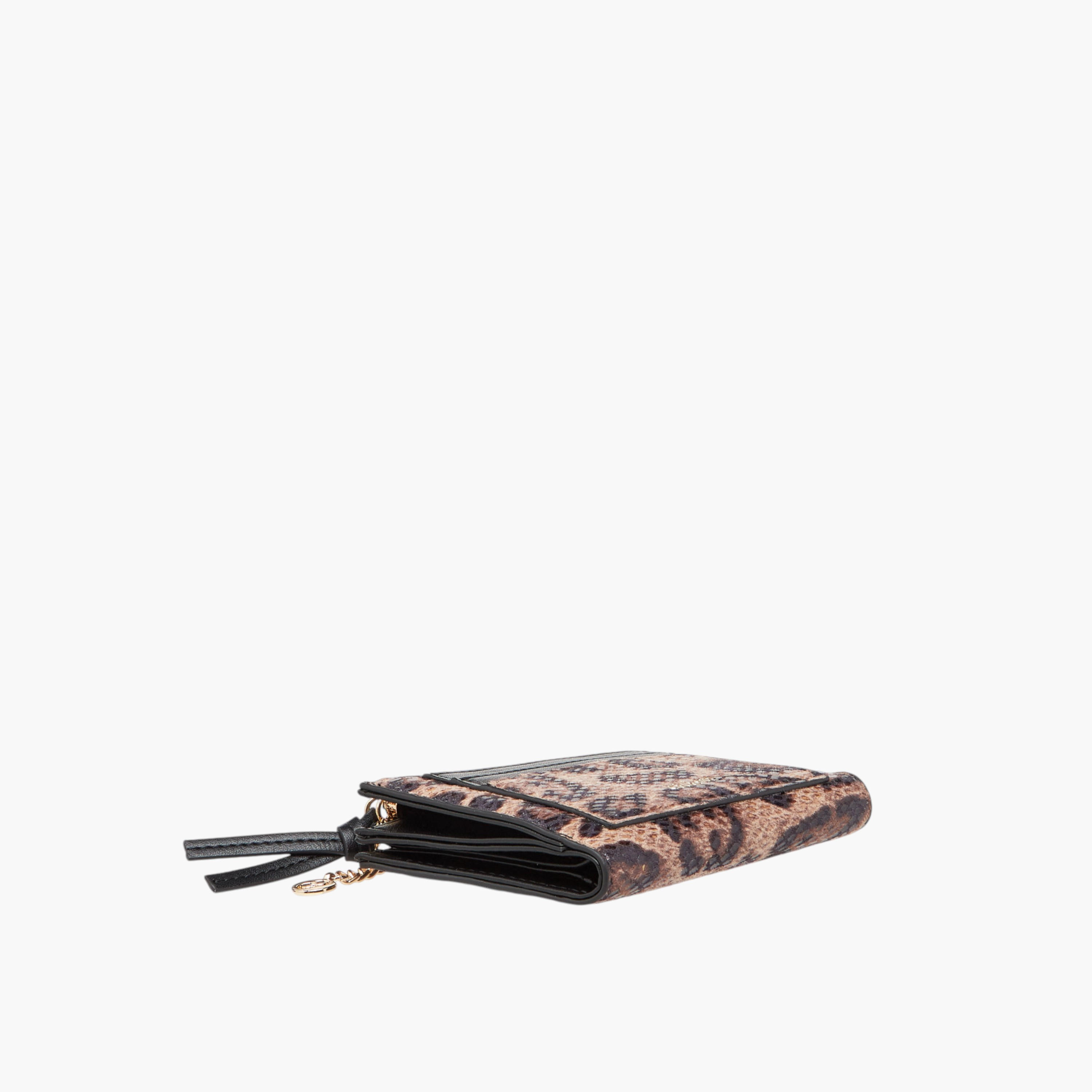 محفظة مزدوجة الطية بسحاب إغلاق وطبعات حيوانات من سيليست-women-bagsandwallets-wallets-image-4