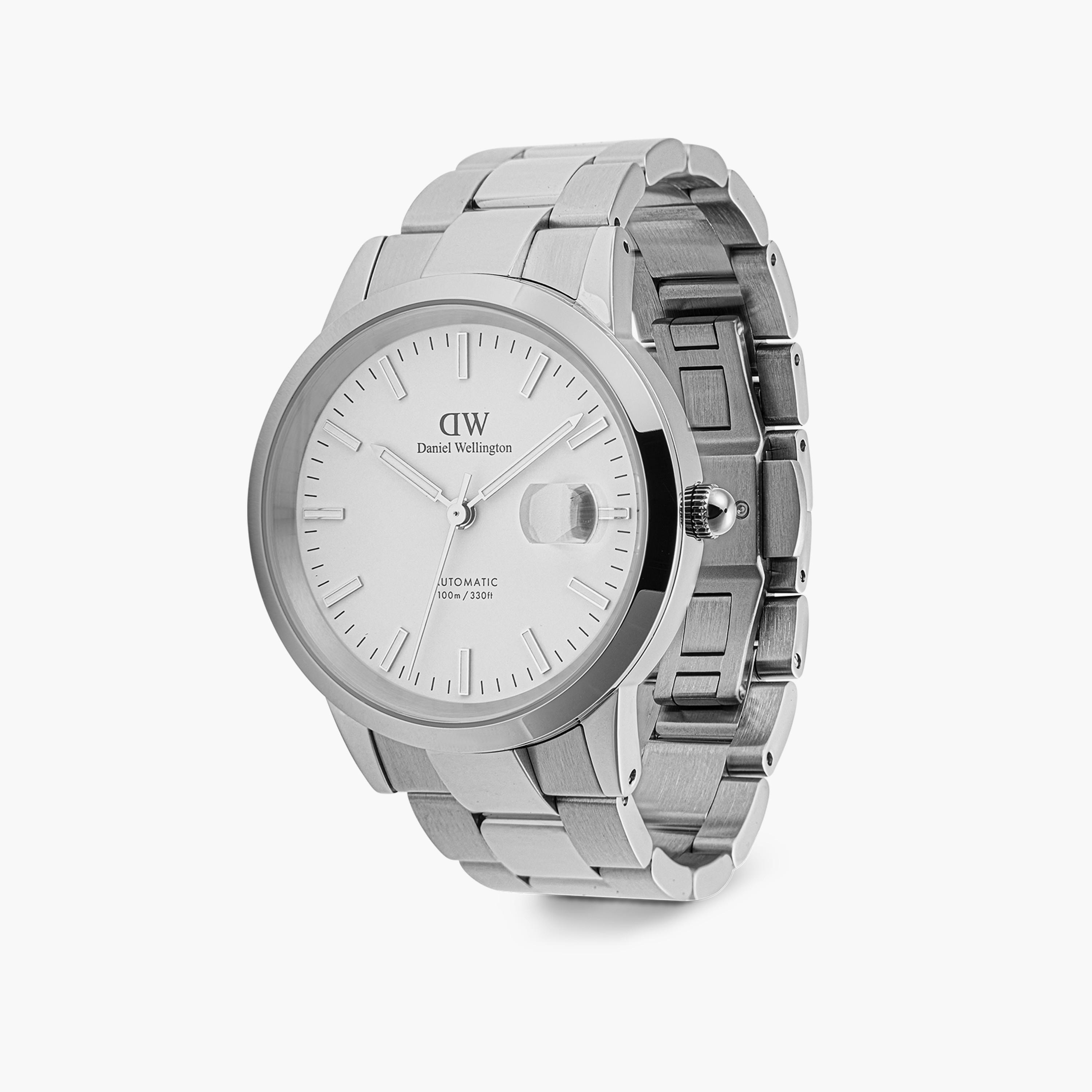 Daniel Welington Men's 40MM Silver Analog Stainless Steel Strap Watch | DW00100754-men-watchesandjewellery-watches-image-4