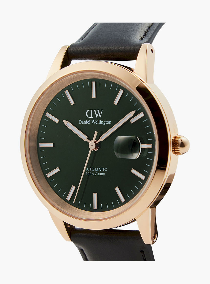 Daniel Welington Men's 40MM Gold Analog Leather Strap Watch | DW00100757-men-watchesandjewellery-watches-image-2