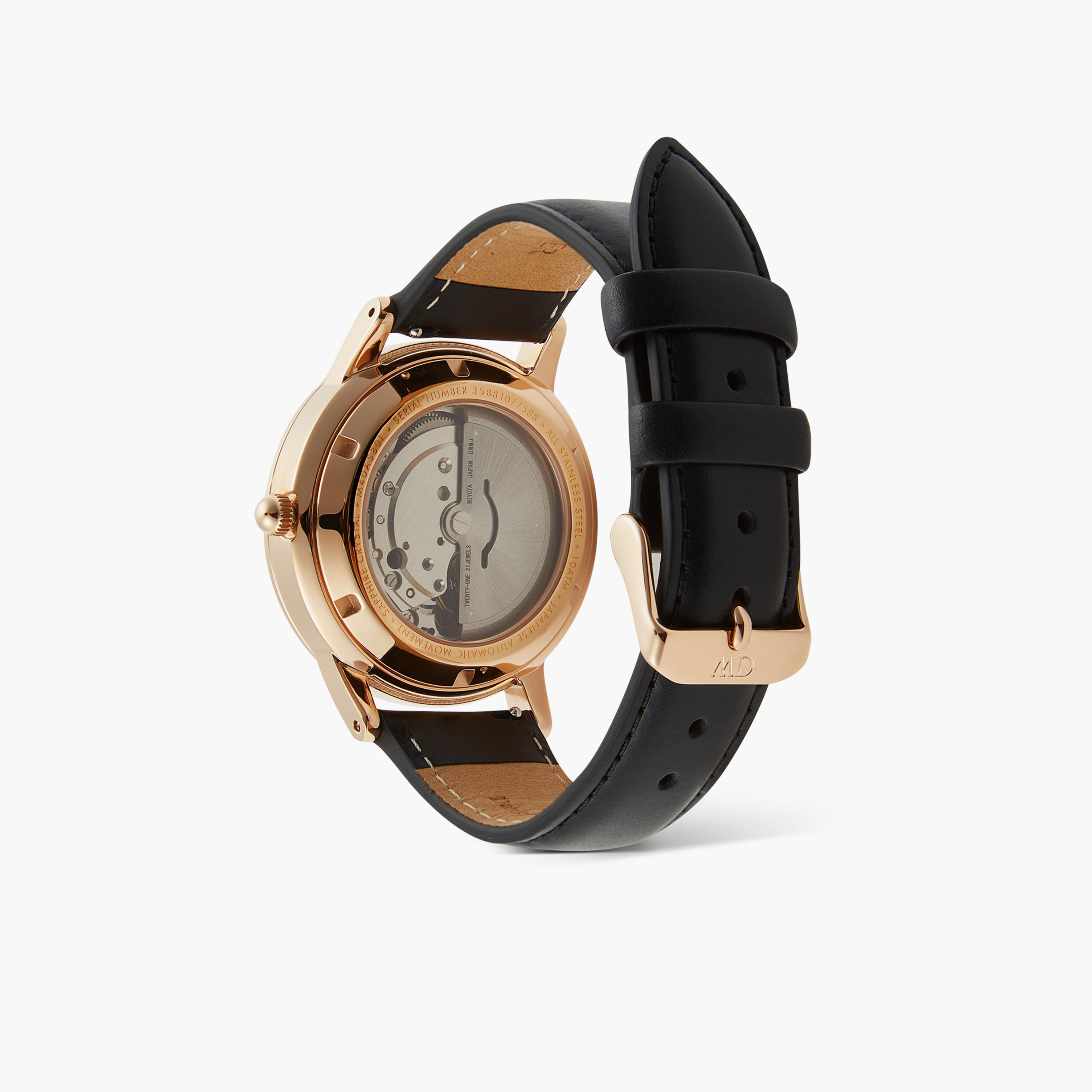 Daniel Welington Men's 40MM Gold Analog Leather Strap Watch | DW00100757-men-watchesandjewellery-watches-image-3