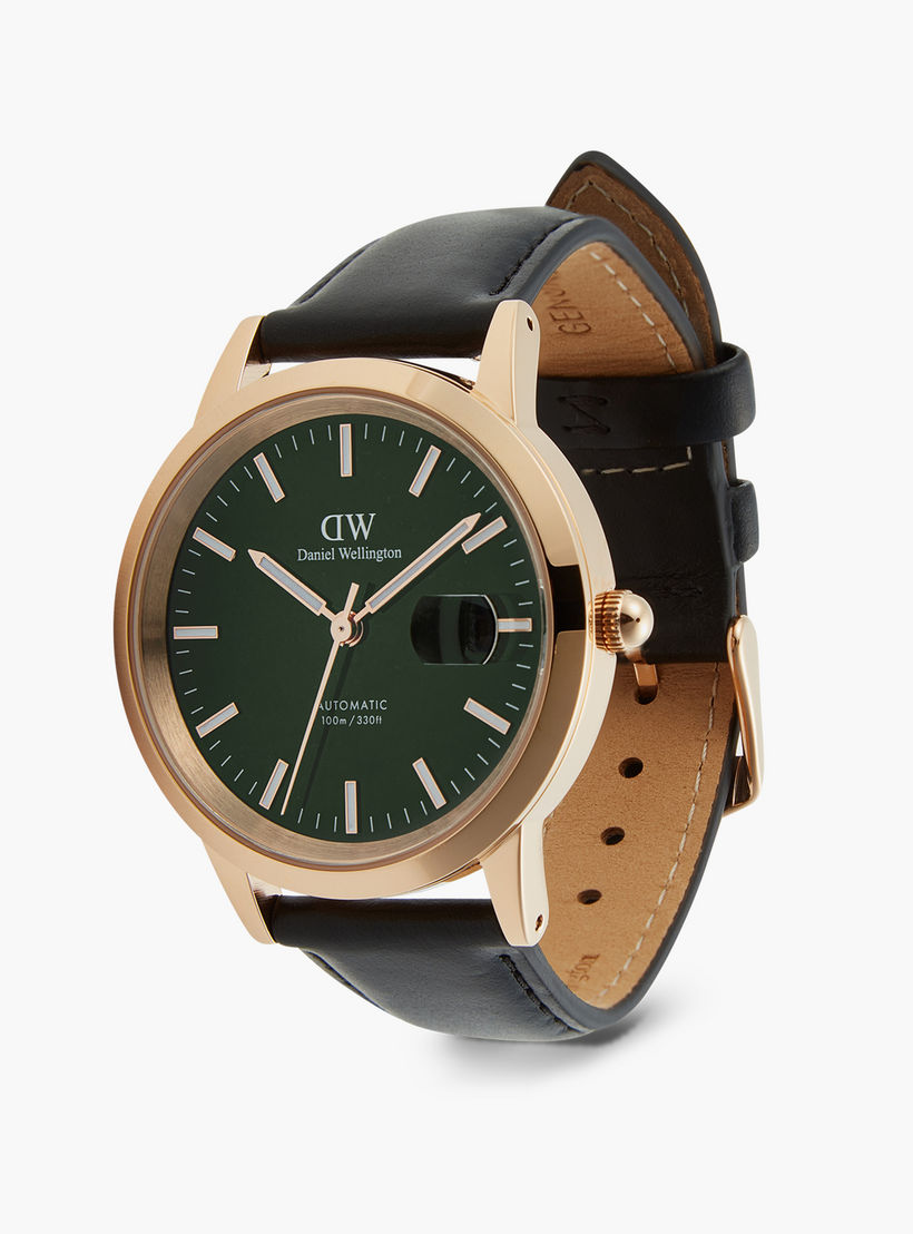 Daniel Welington Men's 40MM Gold Analog Leather Strap Watch | DW00100757-men-watchesandjewellery-watches-image-4