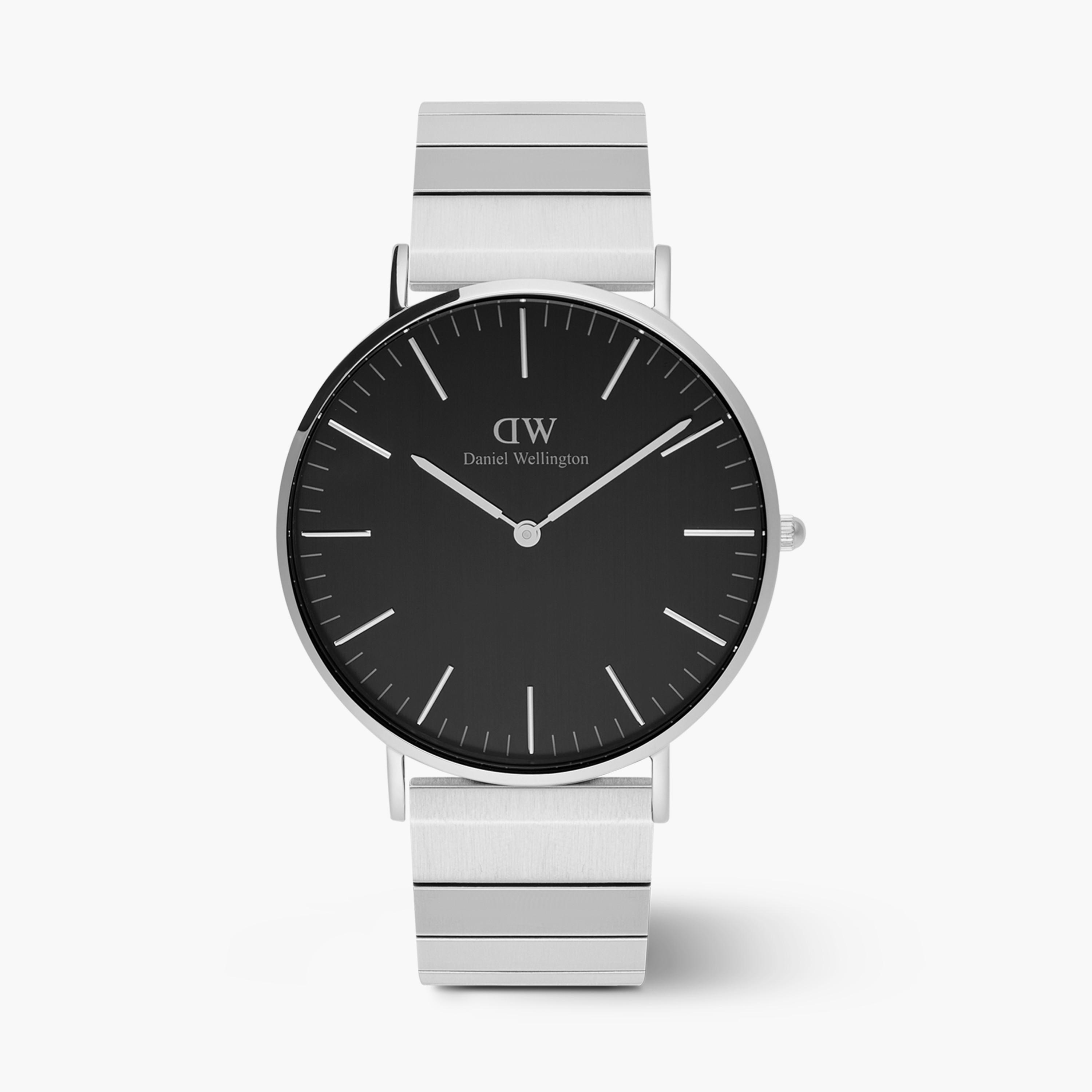 Daniel Welington Men's 40MM Silver Analog Stainless Steel Strap Watch | DW00100774-men-watchesandjewellery-watches-image-1