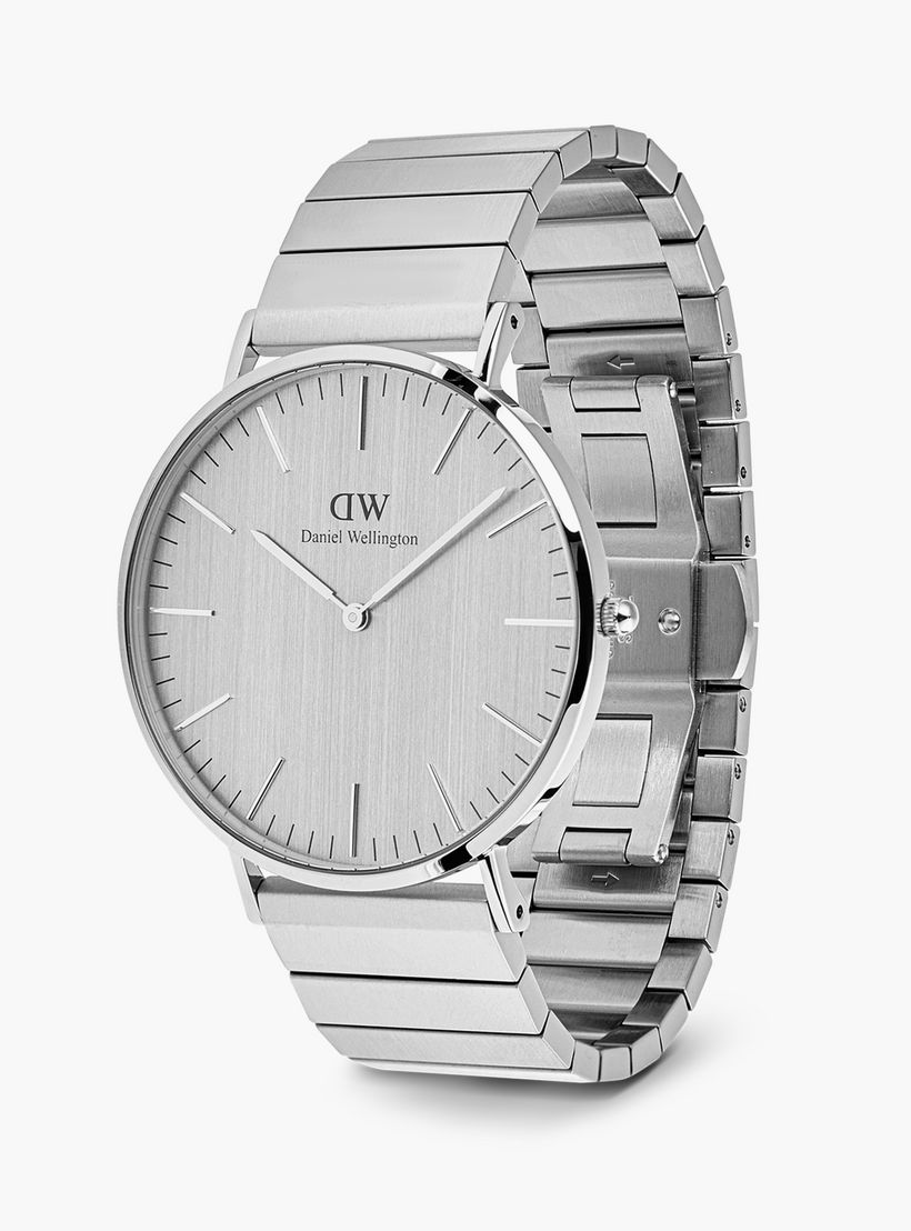 Daniel Welington Men's 40MM Silver Analog Stainless Steel Strap Watch | DW00100775-men-watchesandjewellery-watches-image-4
