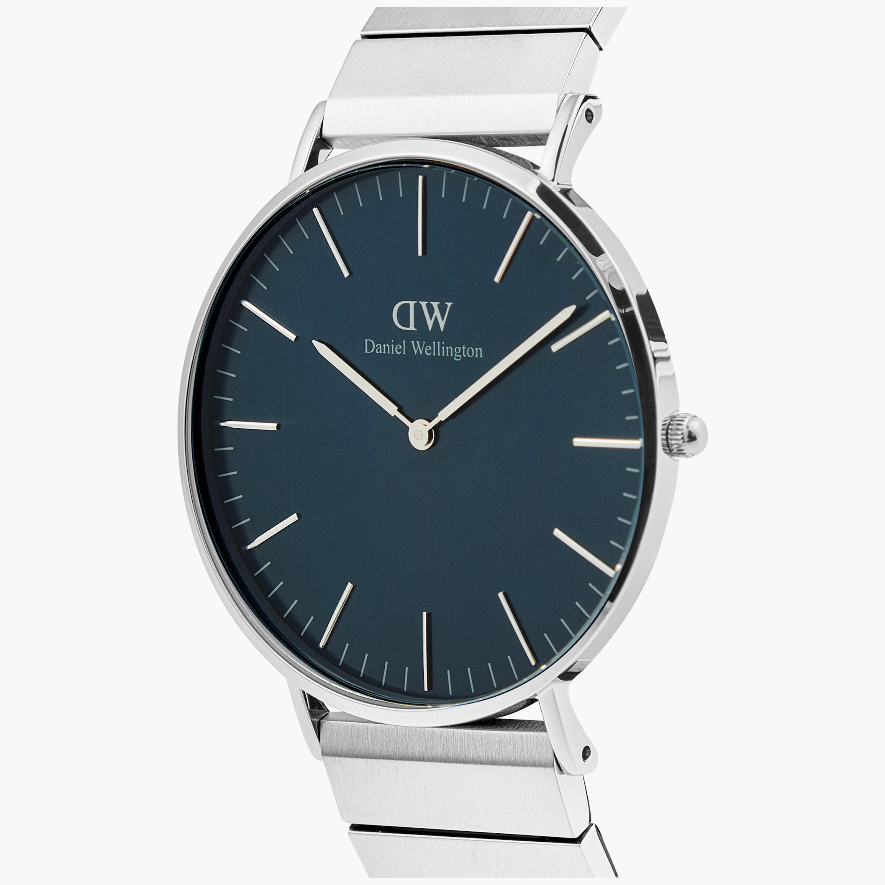 Daniel Welington Men's 40MM Silver Analog Stainless Steel Strap Watch | DW00100776-men-watchesandjewellery-watches-image-2