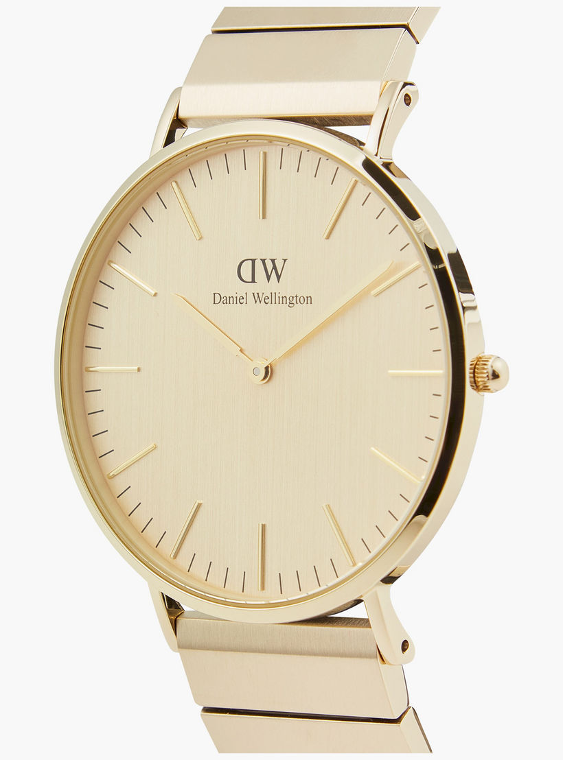 Daniel Welington Men's 40MM Gold Analog Stainless Steel Strap Watch | DW00100779-men-watchesandjewellery-watches-image-2